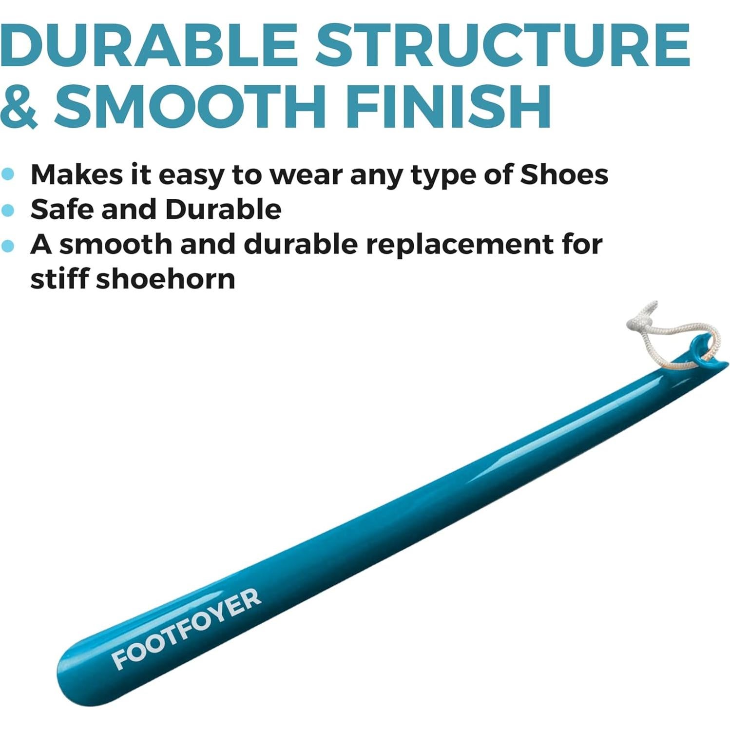 Cuchara de zapatos larga Footfoyer 43 cm para hombres y mujeres