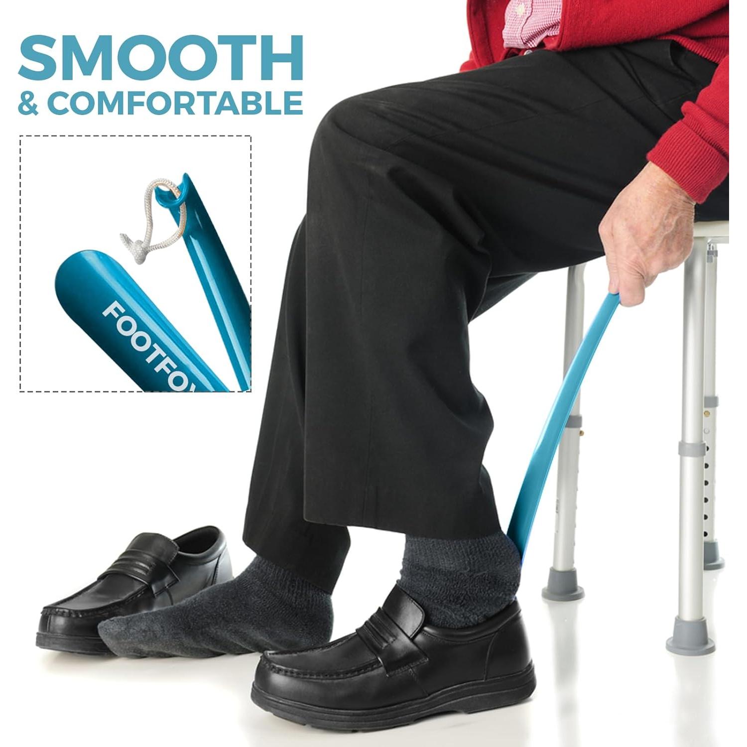 Cuchara de zapatos larga Footfoyer 43 cm para hombres y mujeres