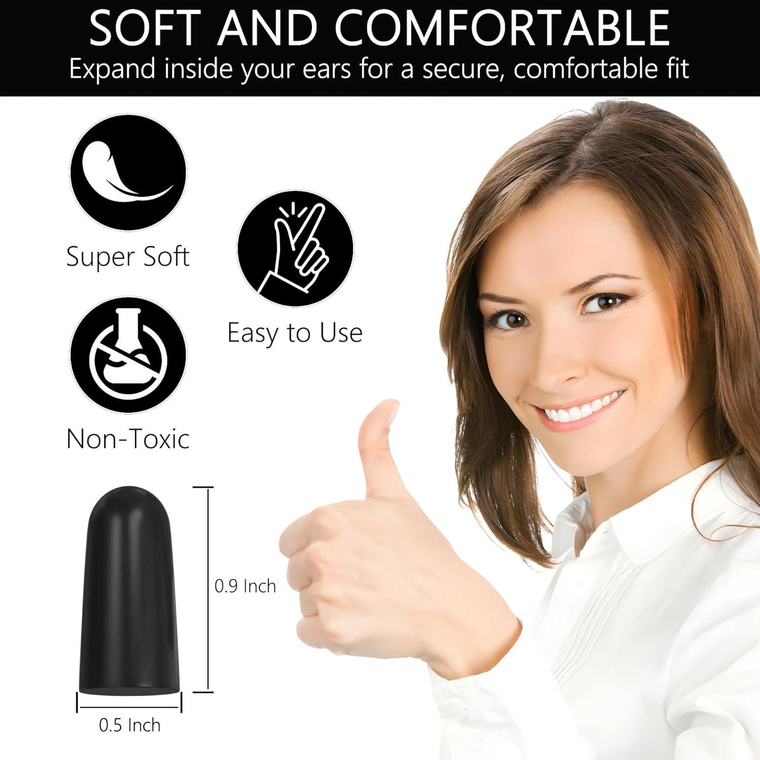 Tapones de Espuma Quality Plugs 50 Pares 32dB Cancelación Ruido