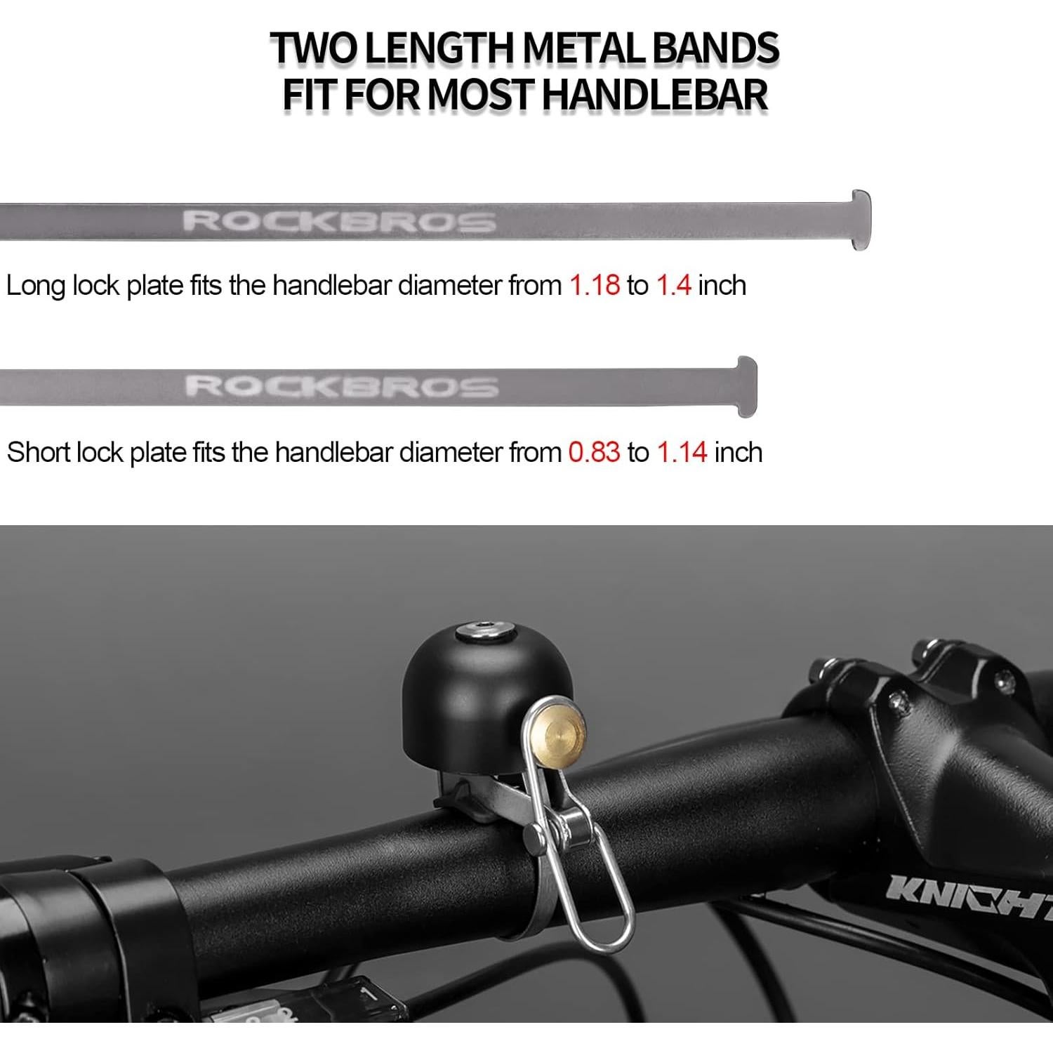 Campana de Bicicleta ROCKBROS Clásica Sonido Fuerte 47g