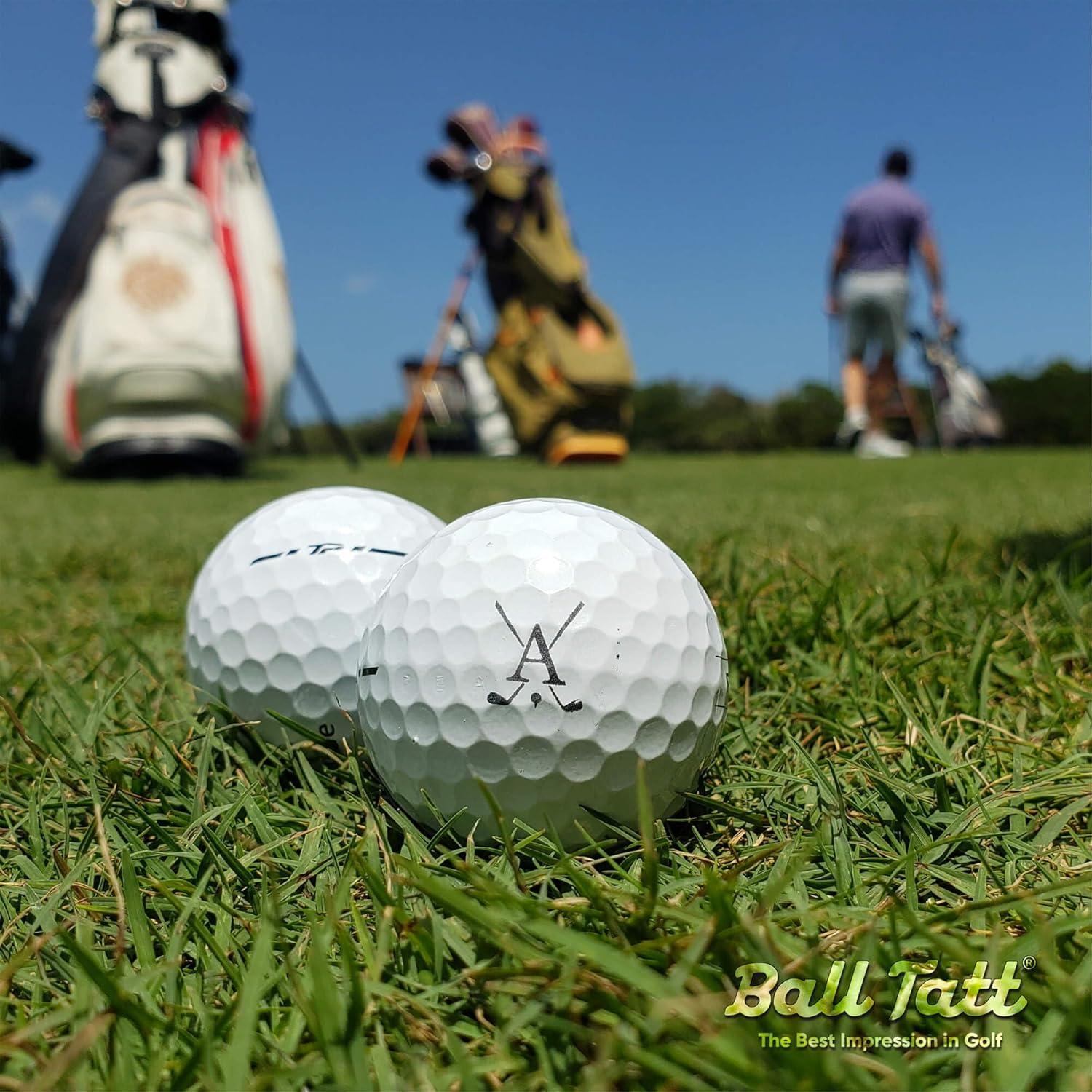 Sello de Pelota de Golf Ball Tatt - Autoinking, 1.9x1.3cm, Impermeable