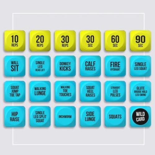 Dados de Ejercicio TidyFriend - Cubos de Espuma 6 Caras Azul