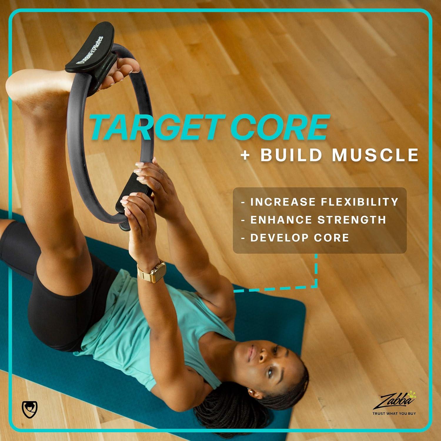 Anillo de Pilates URBNFit 30.5 cm con Doble Agarre y Almohadillas