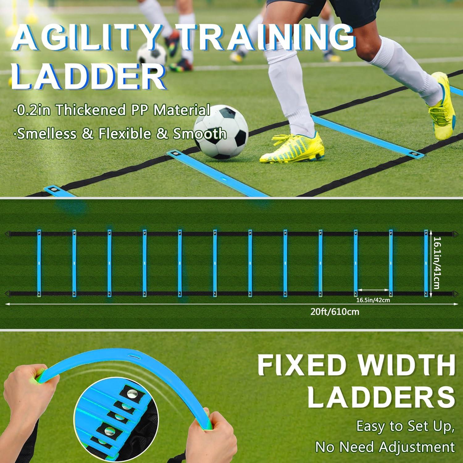 Escalera de Agilidad Camkinger 6m 12 Peldaños con Bolsa