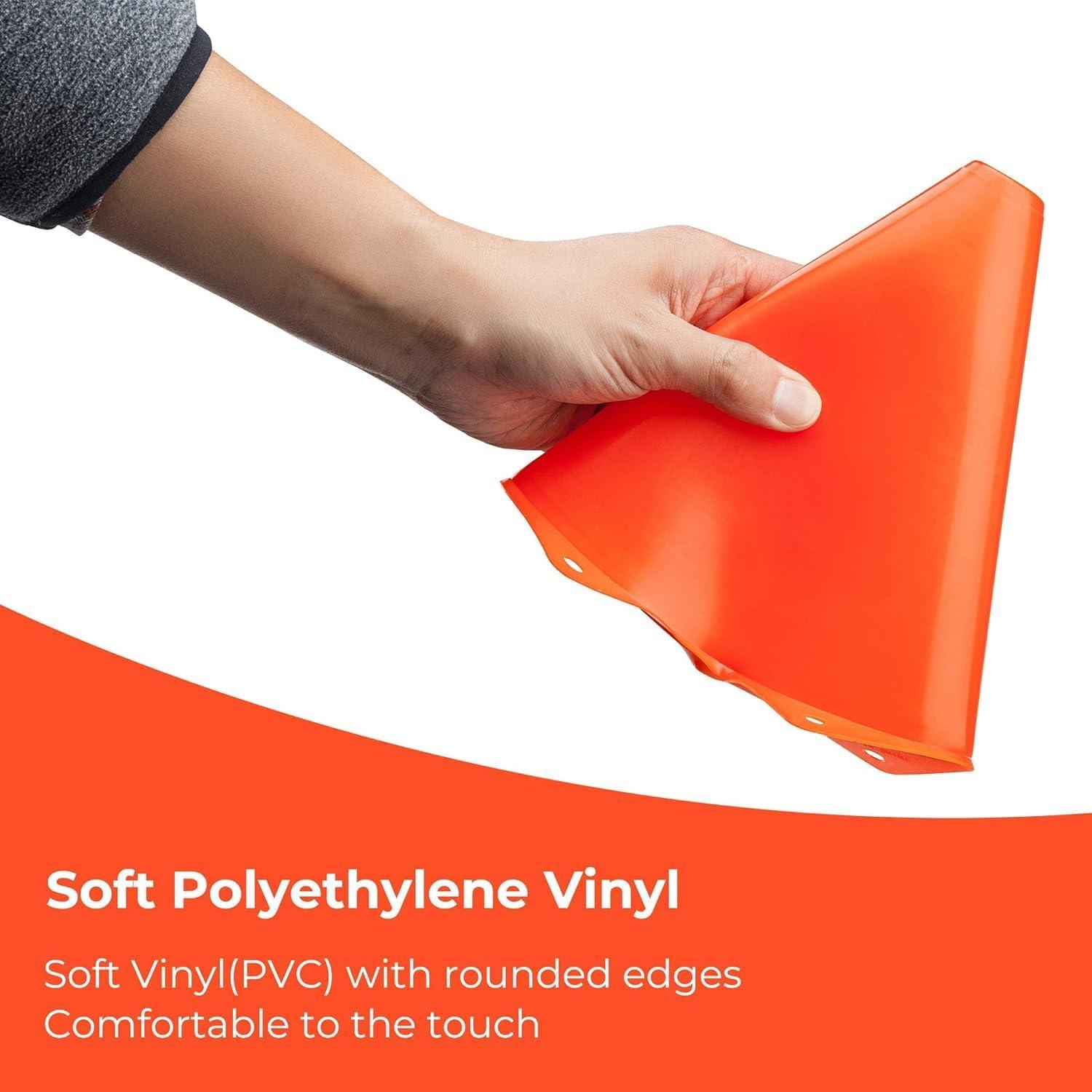 Conos de Entrenamiento CARTMAN 12pk 7" Naranja para Fútbol