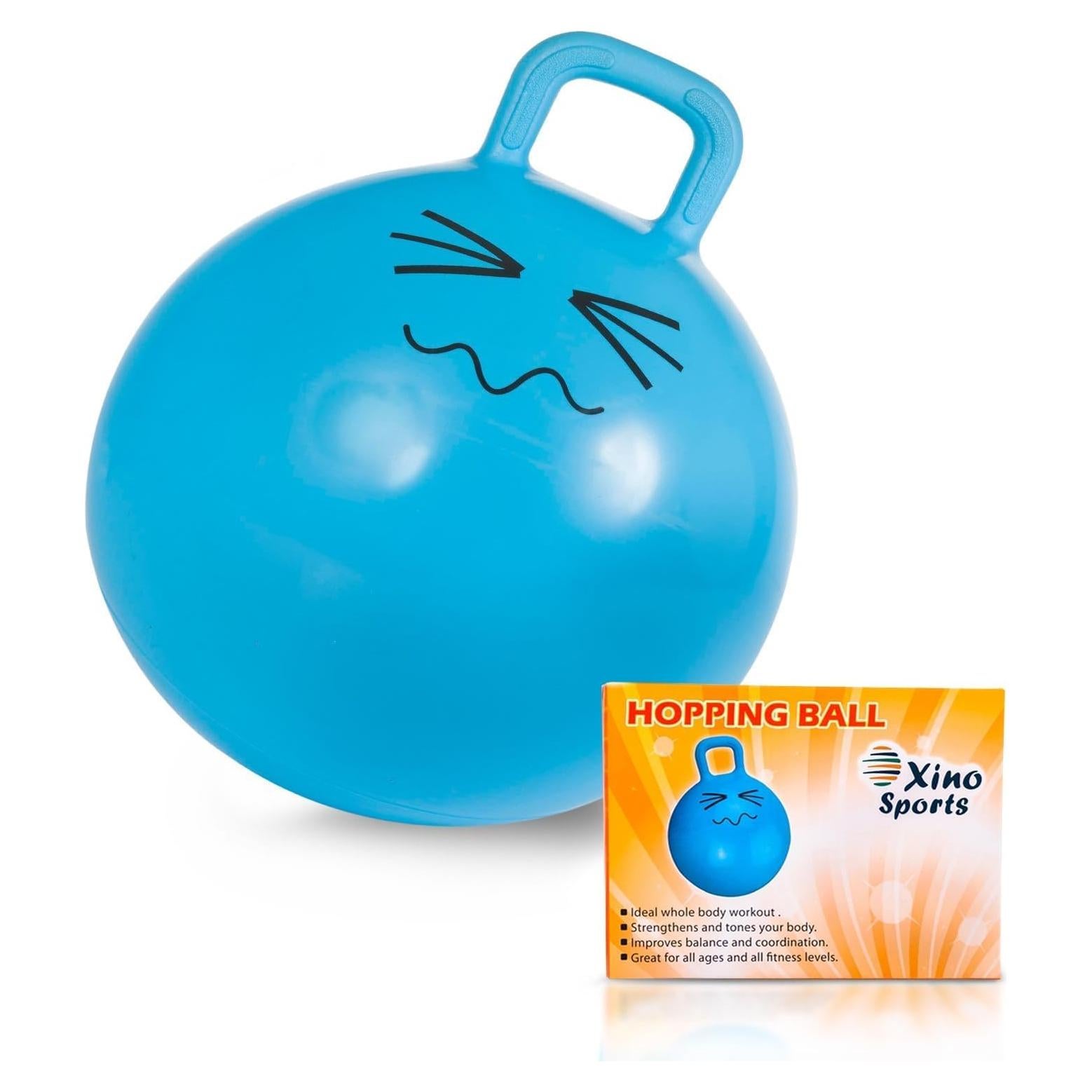 Pelota Saltarina Xino Sports Azul 56 cm - Juguete Seguro y Duradero