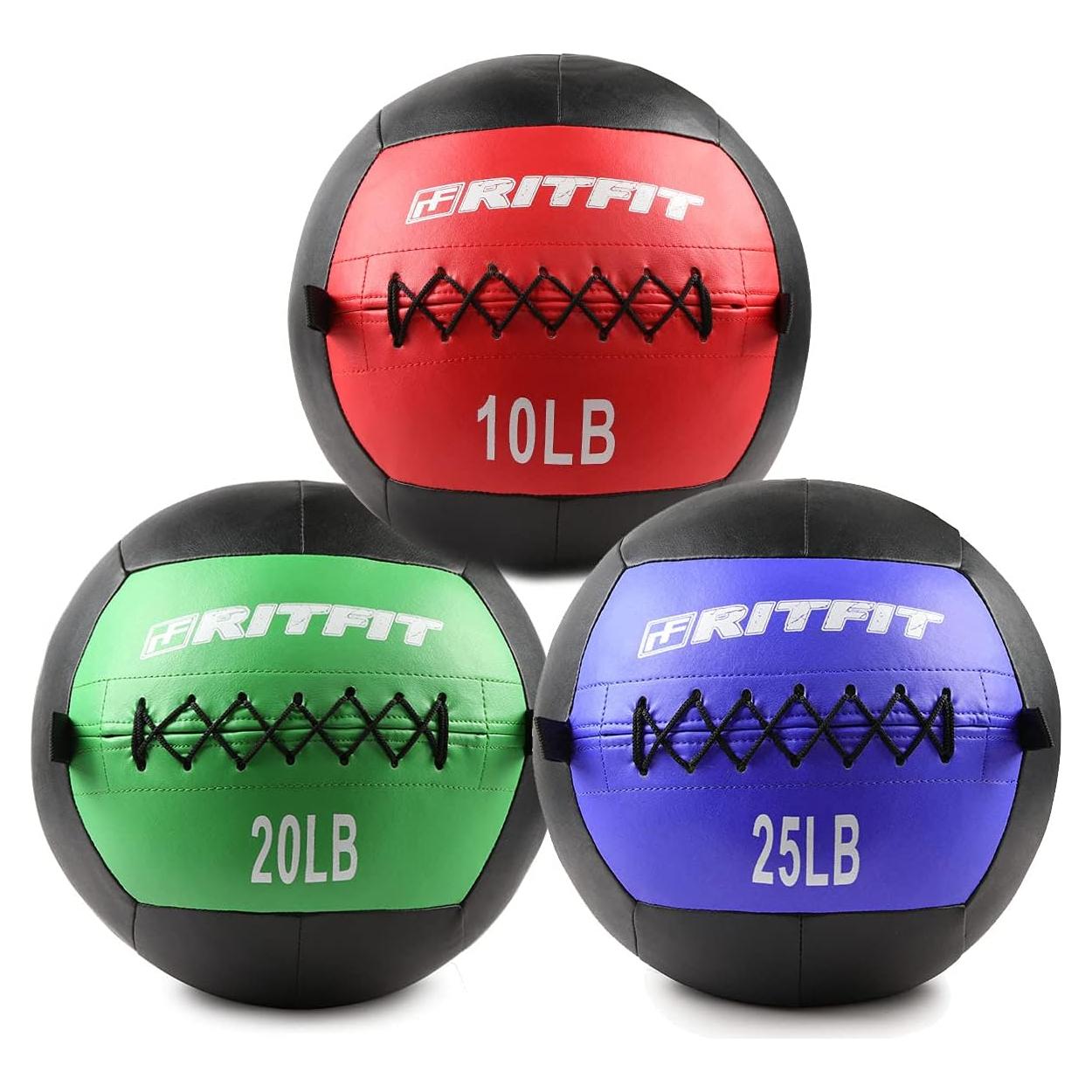 Balón Medicinal RitFit 4.54/9.07/11.34 kg - Set de 3