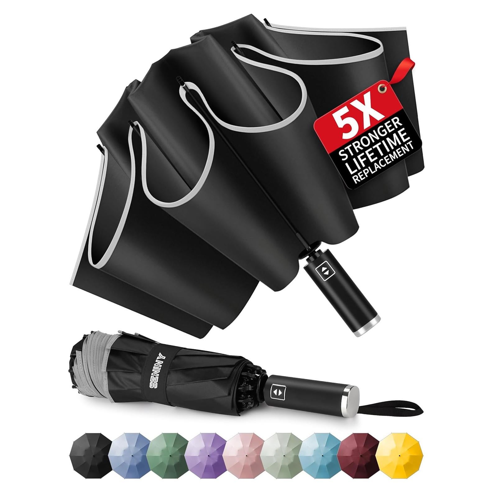 Paraguas Invertido Seniny Compacto Automático UV 118 cm