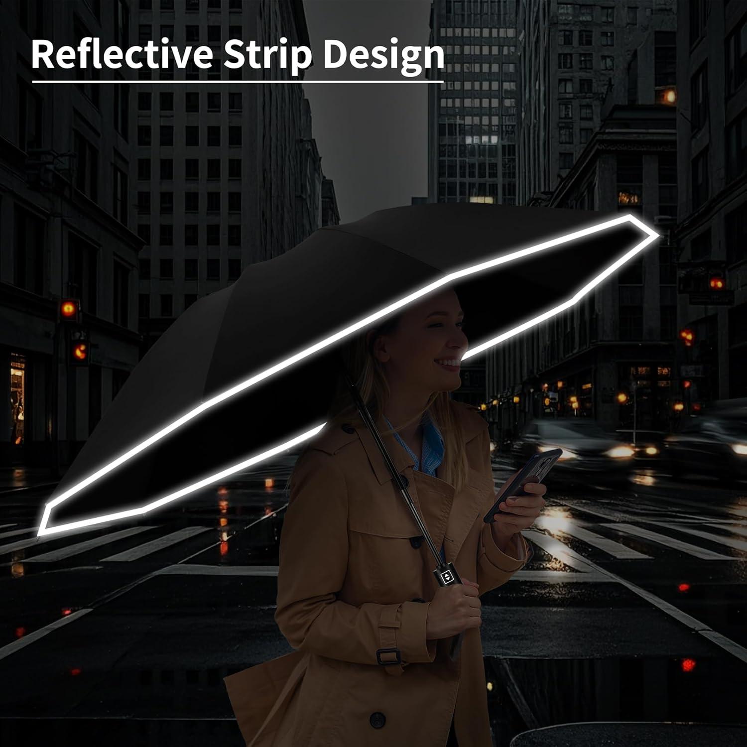 Paraguas Invertido Seniny Compacto Automático UV 118 cm