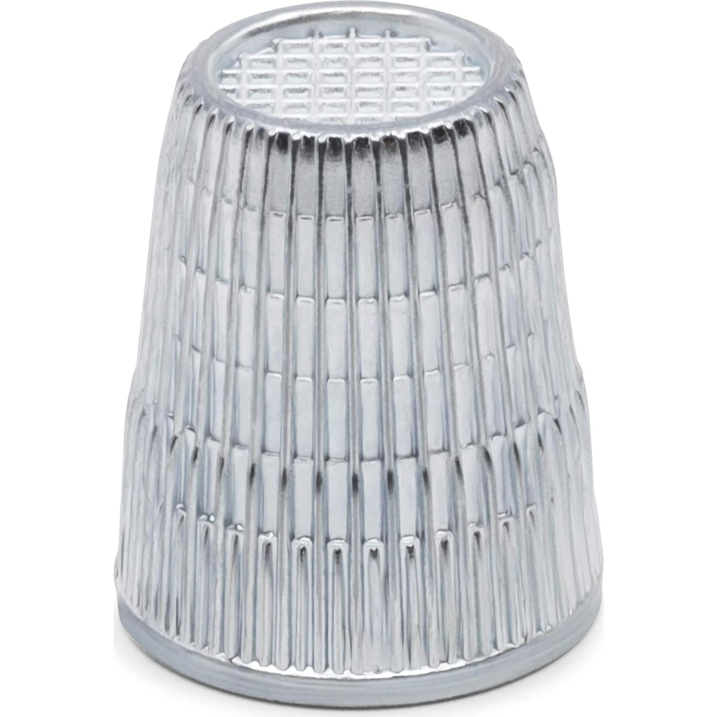 Dedal Dritz Slip Stop Extra Grande Plata para Costura