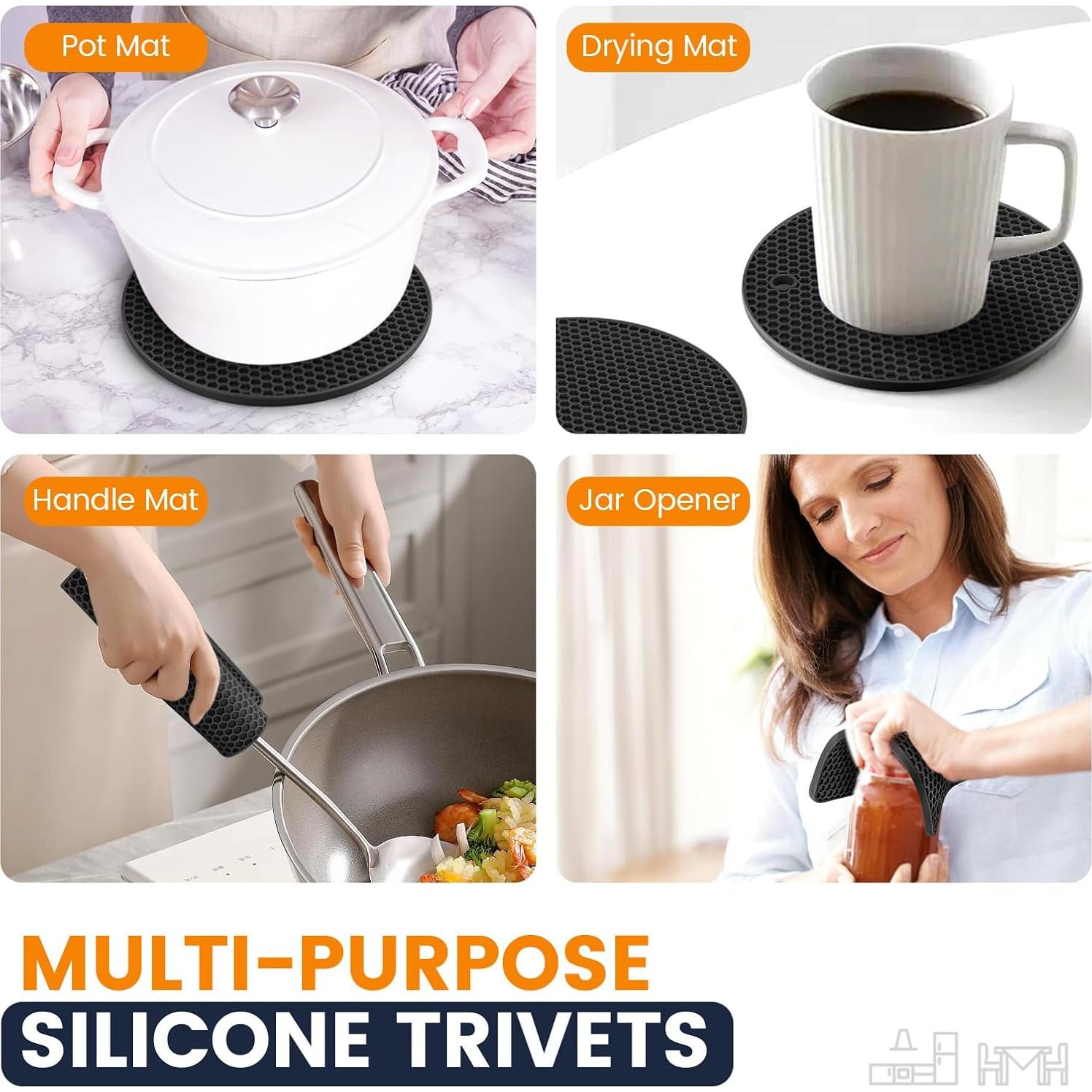 Mats de Silicona Daisiki Antideslizantes Resistentes al Calor