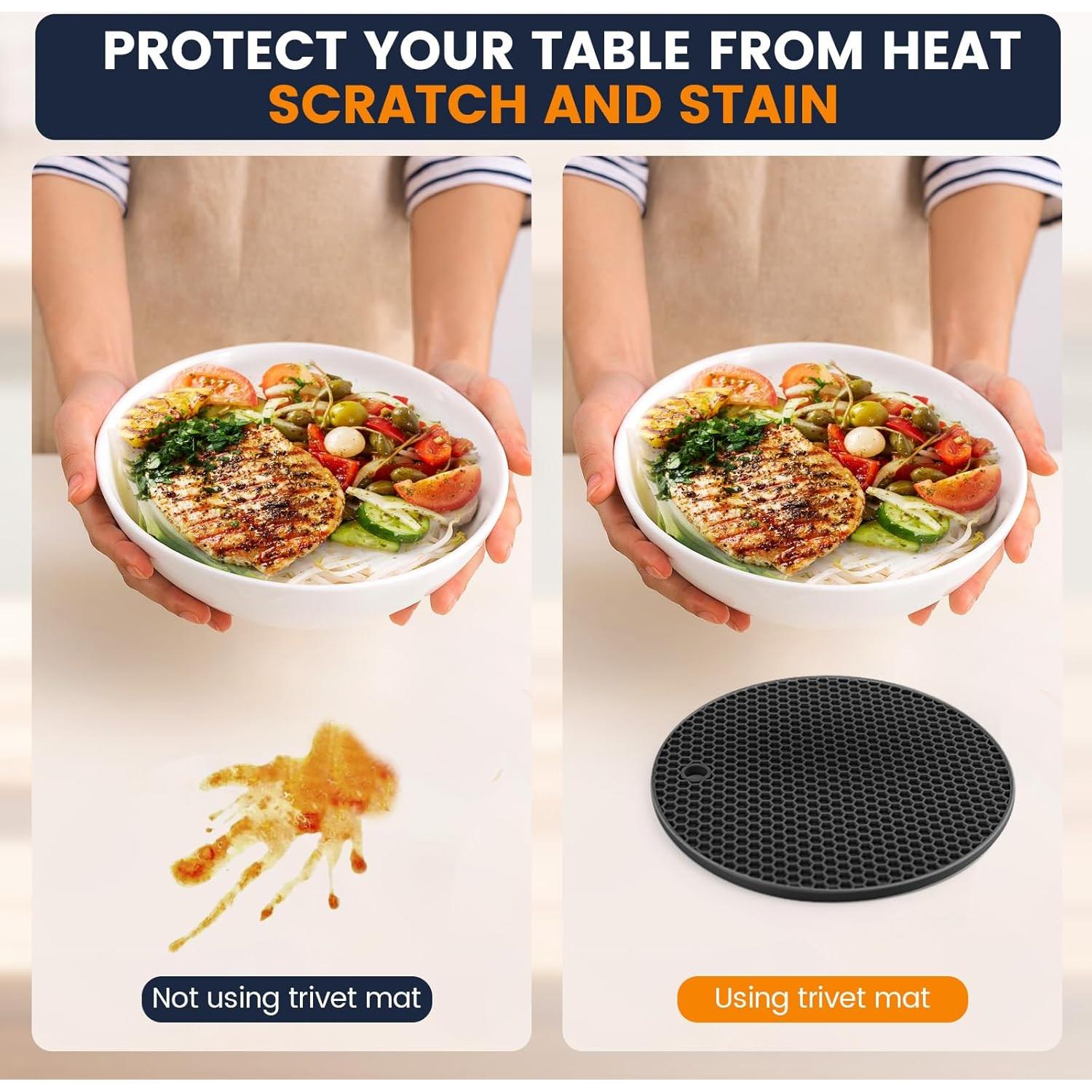 Mats de Silicona Daisiki Antideslizantes Resistentes al Calor