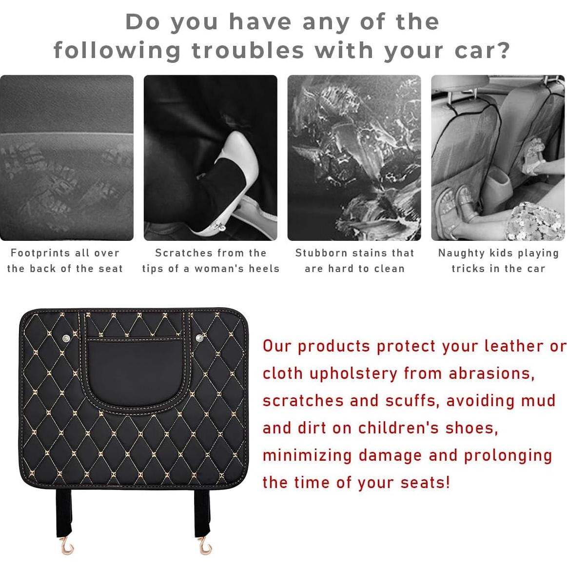 Protectores de Patadas para Auto Suvnie de Cuero Impermeable