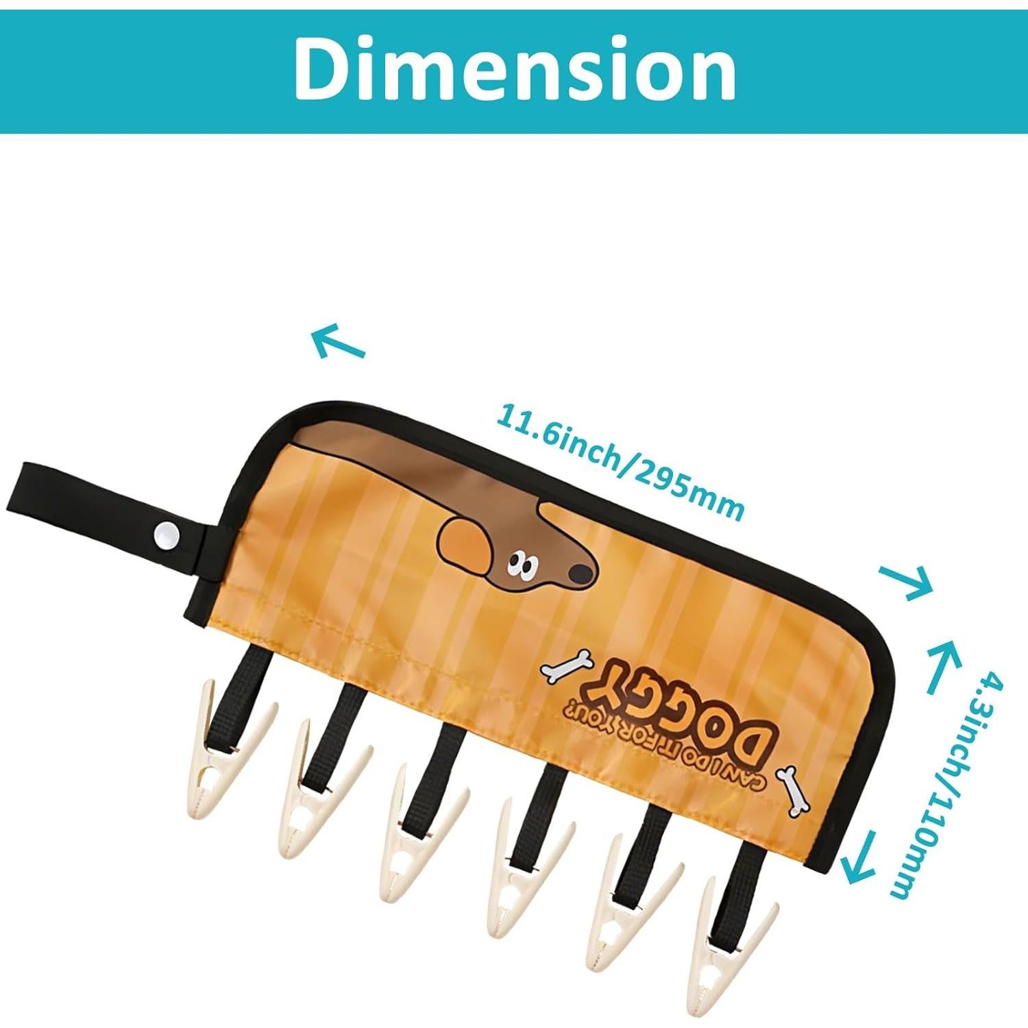 Clips de Percha de Viaje TamBee - 3 Piezas Animales, 6 Clips