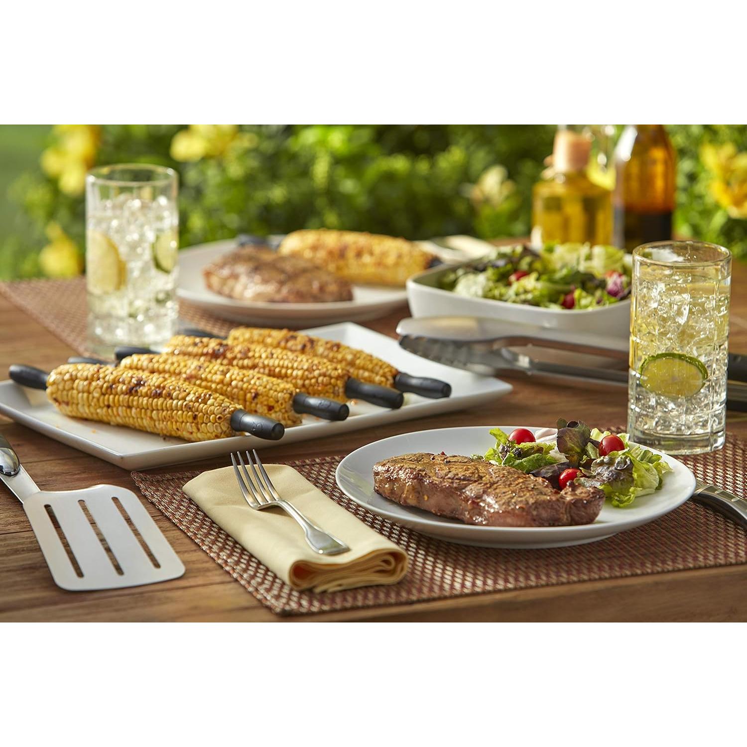 Conjunto de 8 Palas para Maíz Weber - Acero Inoxidable y Nylon