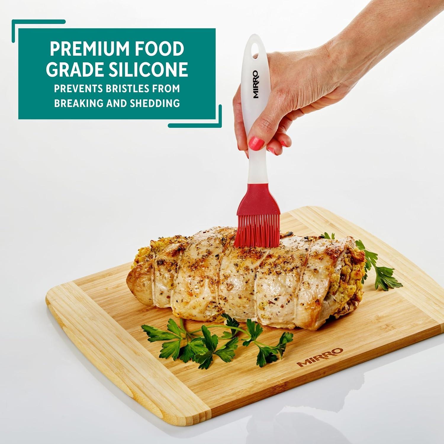 Brocha de Silicona para Basting Mirro 21.6 cm Roja