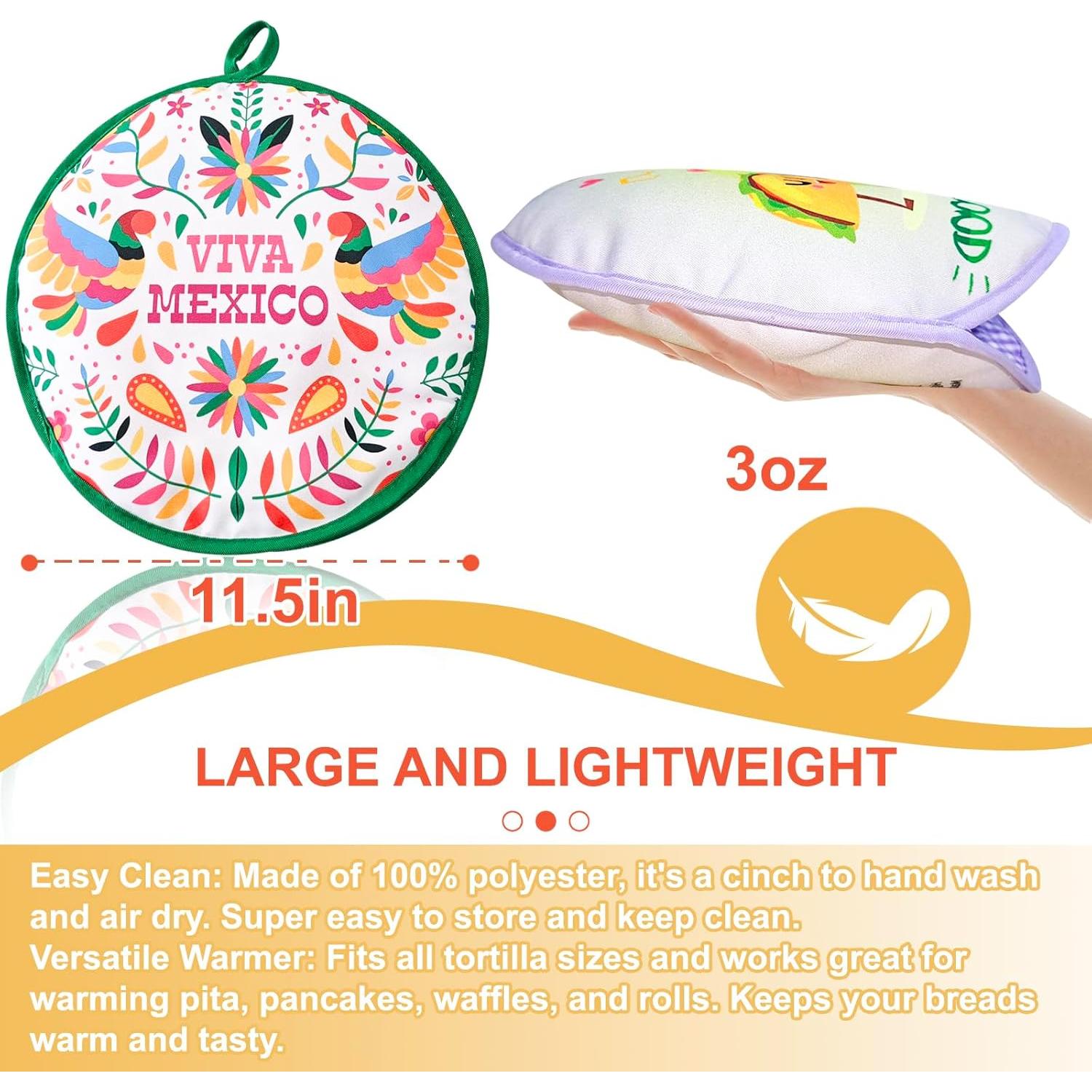 Calentador de Tortillas Duthcbw 2 Piezas Verde/Púrpura