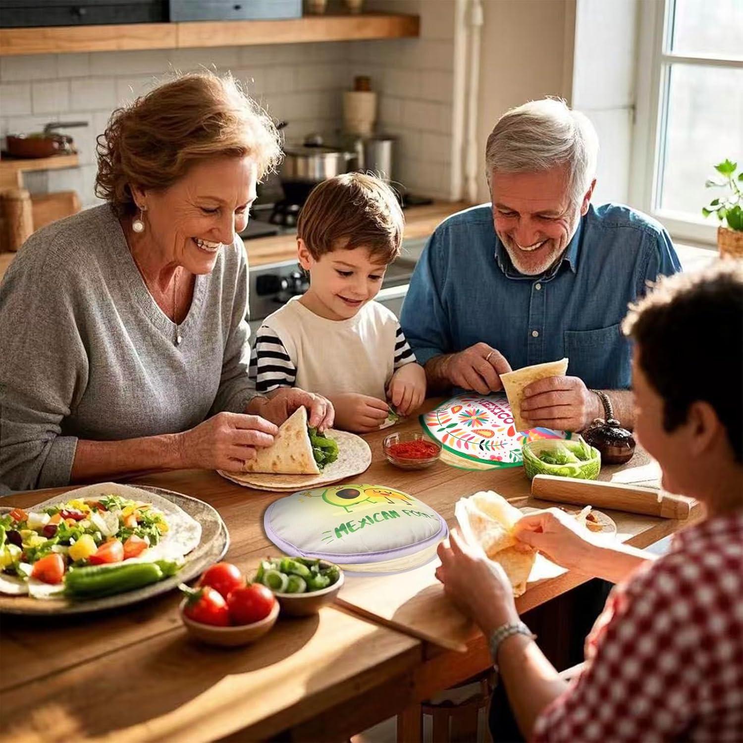 Calentador de Tortillas Duthcbw 2 Piezas Verde/Púrpura