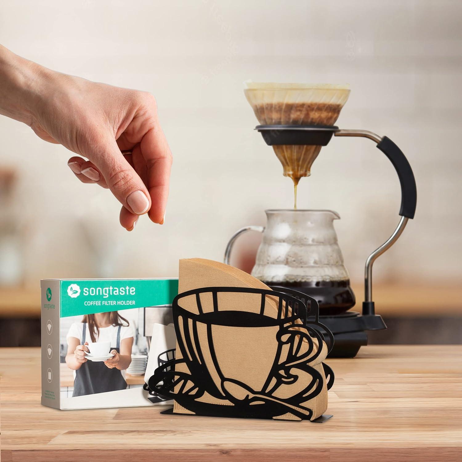 Soporte para Filtros de Café Songtaste 14x10 cm Acero Inoxidable