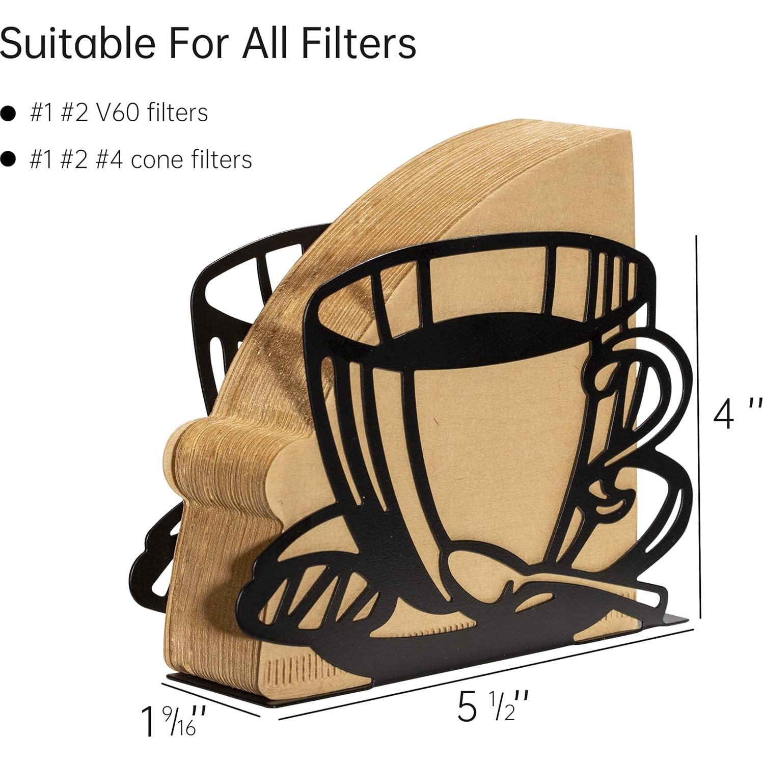 Soporte para Filtros de Café Songtaste 14x10 cm Acero Inoxidable