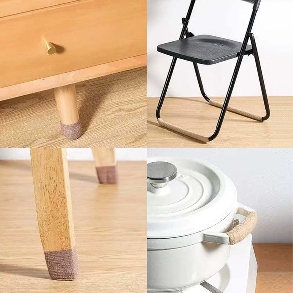 Calcetines Antideslizantes para Patas de Sillas VORTINIOUS 4Pcs Beige