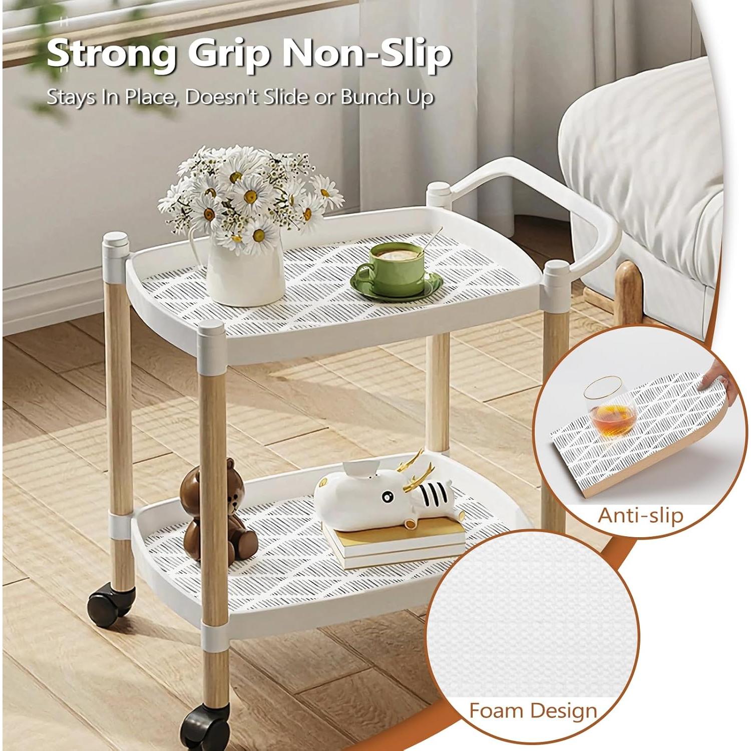 Forro Antideslizante para Cajones y Estantes CLENAT 60x600 cm Gris