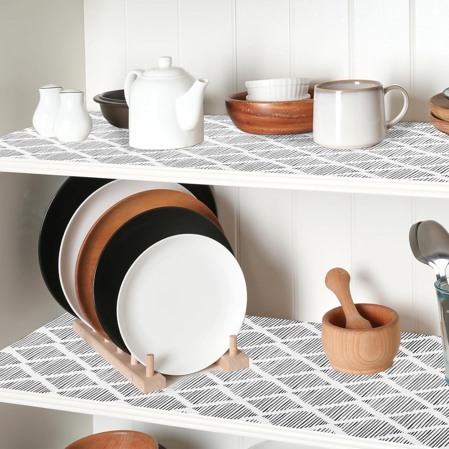 Forro Antideslizante para Cajones y Estantes CLENAT 60x600 cm Gris