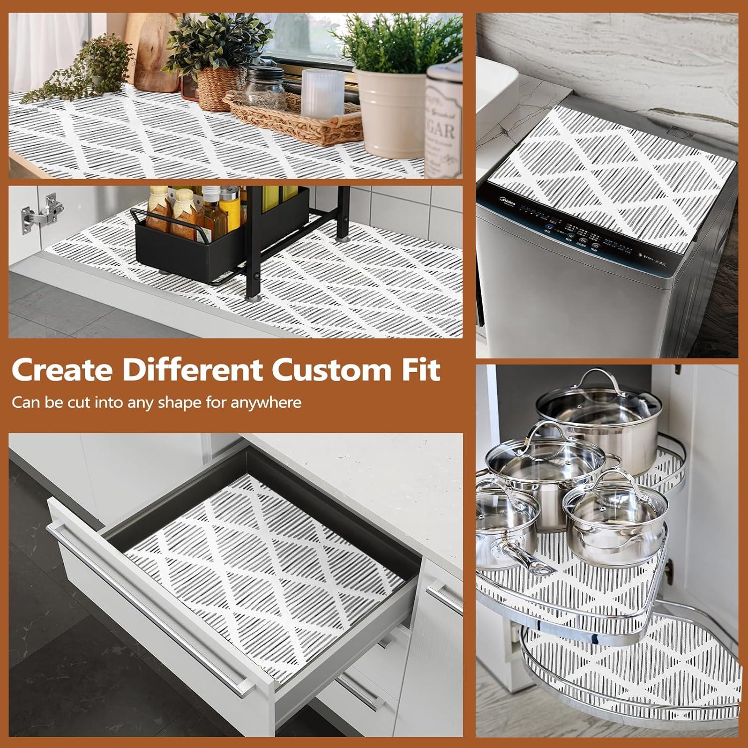 Forro Antideslizante para Cajones y Estantes CLENAT 60x600 cm Gris