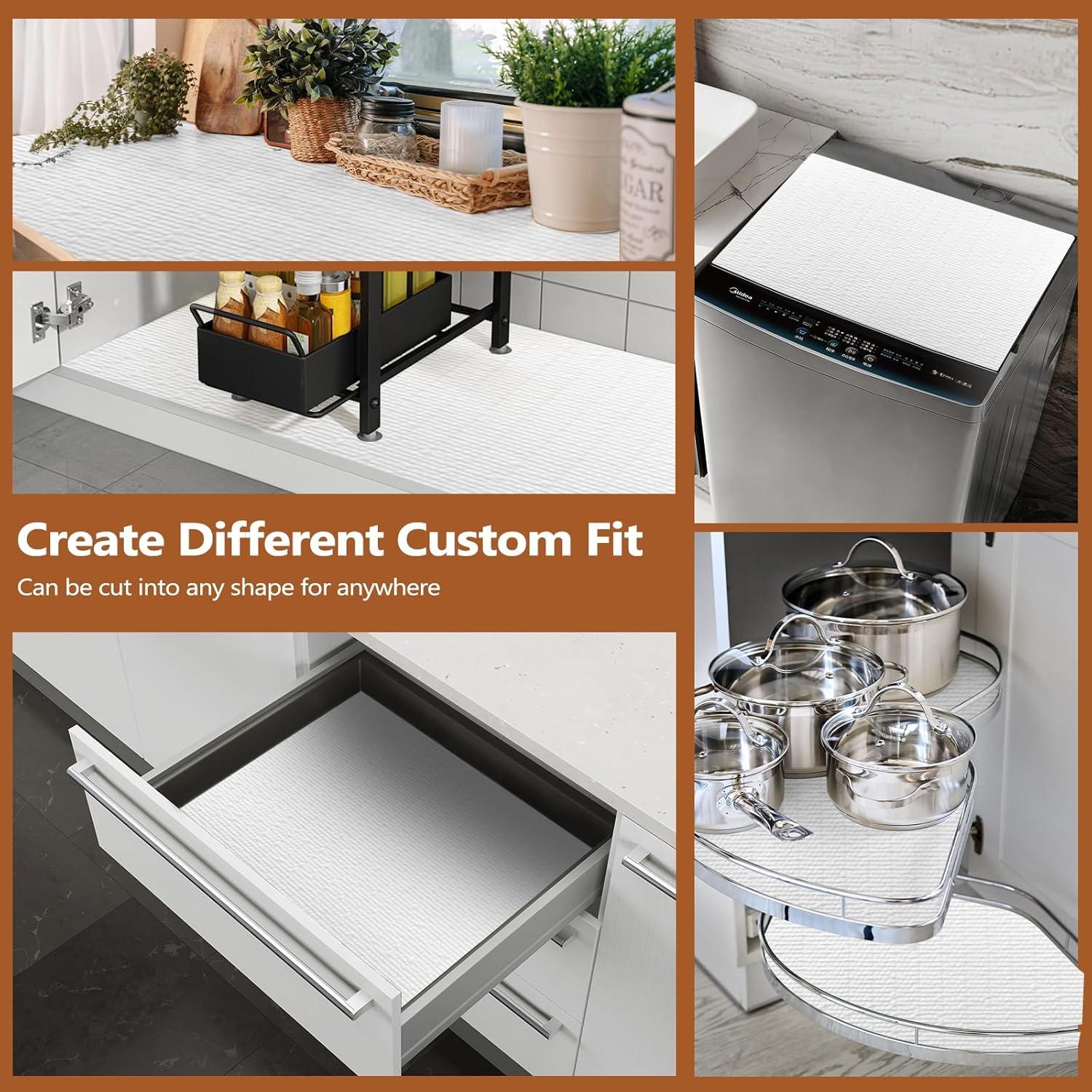 Forro de Cajón Antideslizante CLENAT 30cm x 3m Blanco