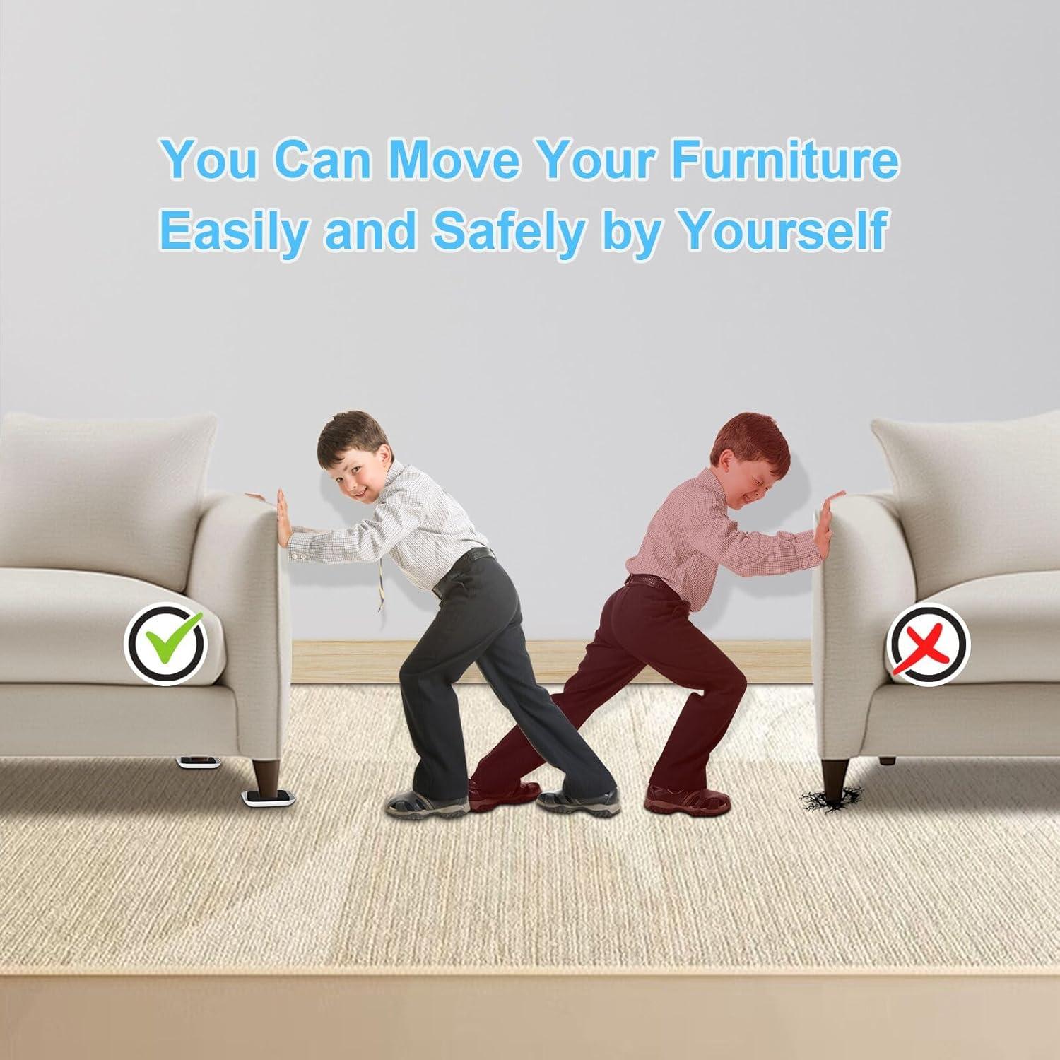 Deslizadores de Muebles KISSCORE 4 PCS 10.92 cm Antideslizantes