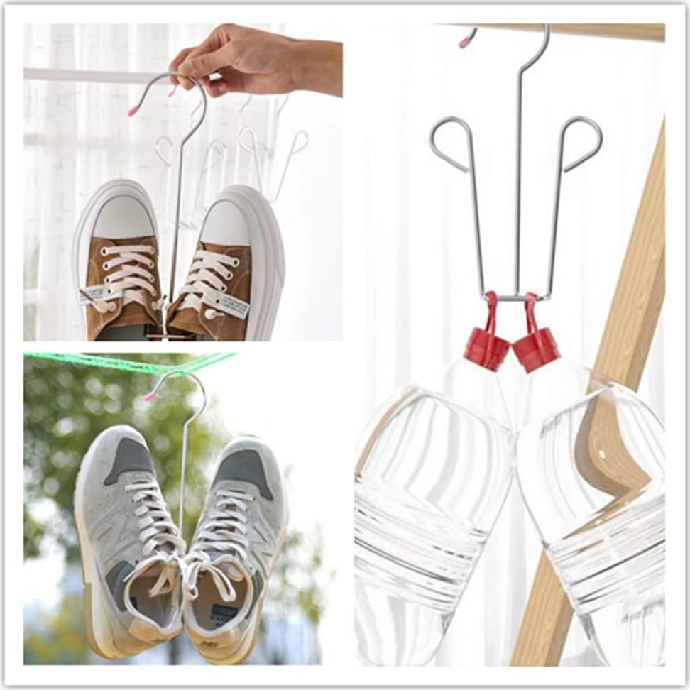 Estante de Secado para Zapatos Leoyoubei - 3 Perchas Acero Inoxidable