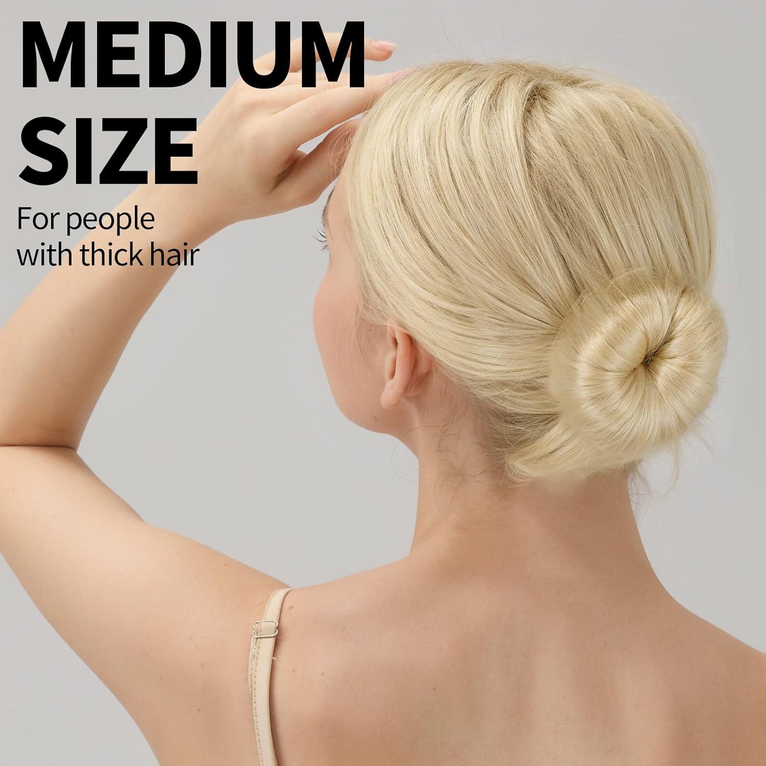 Juego de Formadores de Moños Teenitor - 6 Donuts Beige