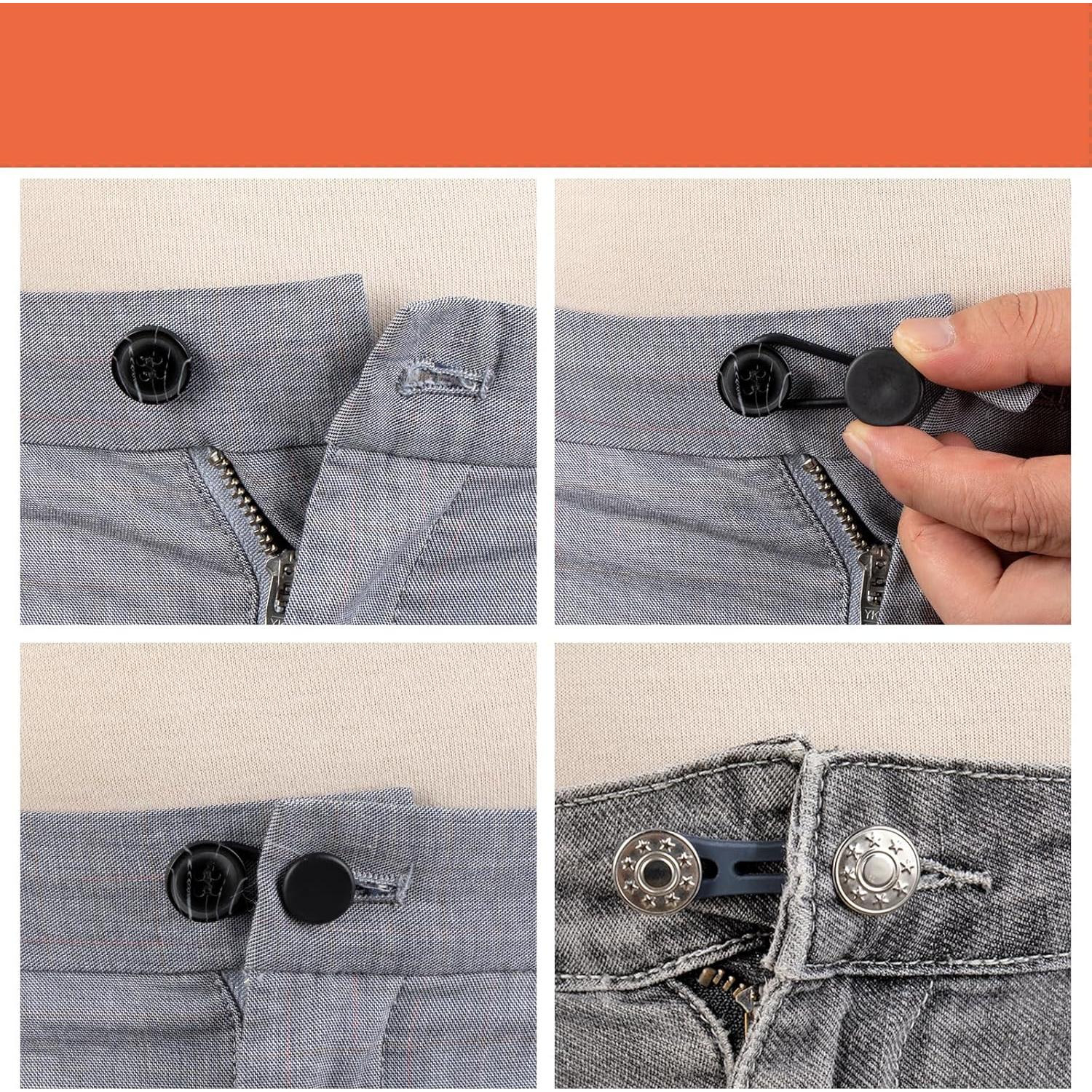 Extensores de Cintura ZENGLU - Paquete de 12 Piezas 2.54-3.56 cm