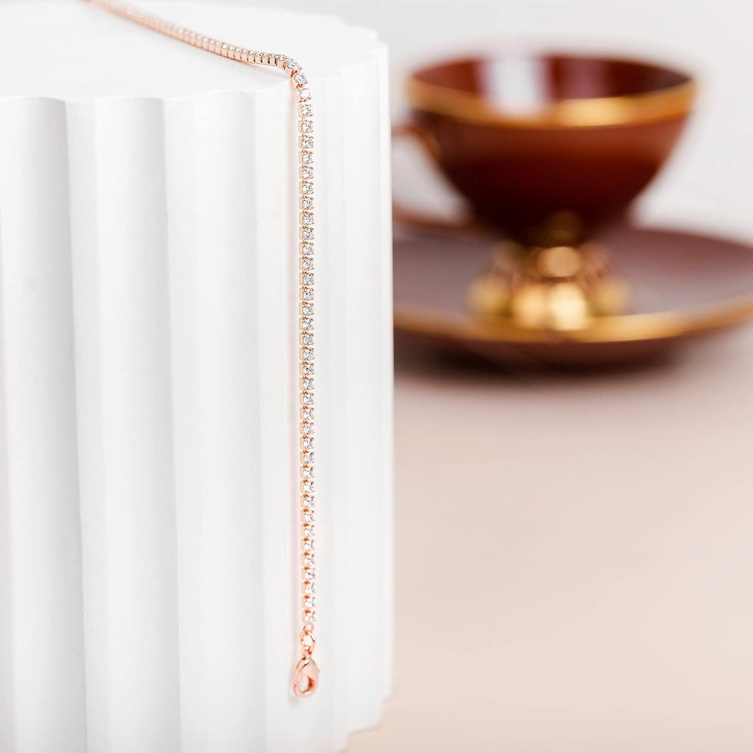 Pulsera de Tobillo de Oro de 14K PAVOI para Mujeres