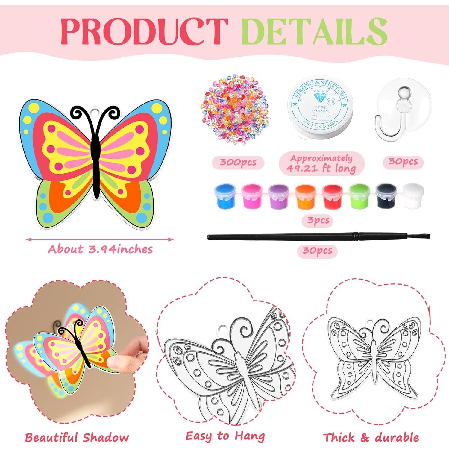 Kit de Manualidades DIY Atrapasol Mariposa Dunzoom 30 Piezas