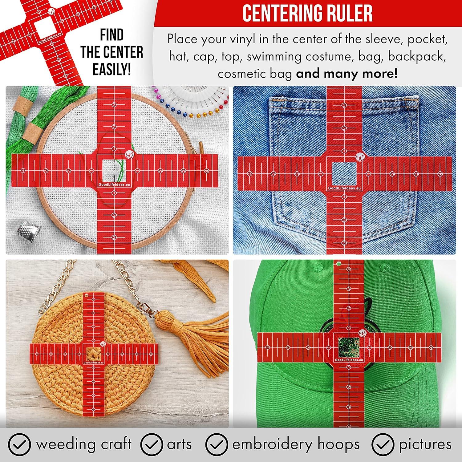 Guía de Regla para Camisetas L.S. Lingua - Alineación Vinilo