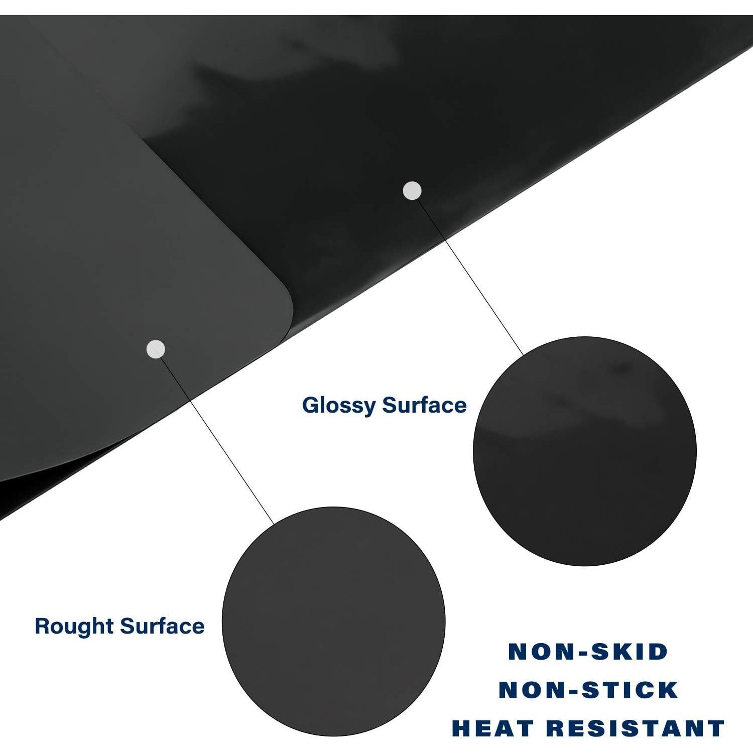 Alfombrilla de Silicona Negra Extra Grande Gartful 60x40 cm