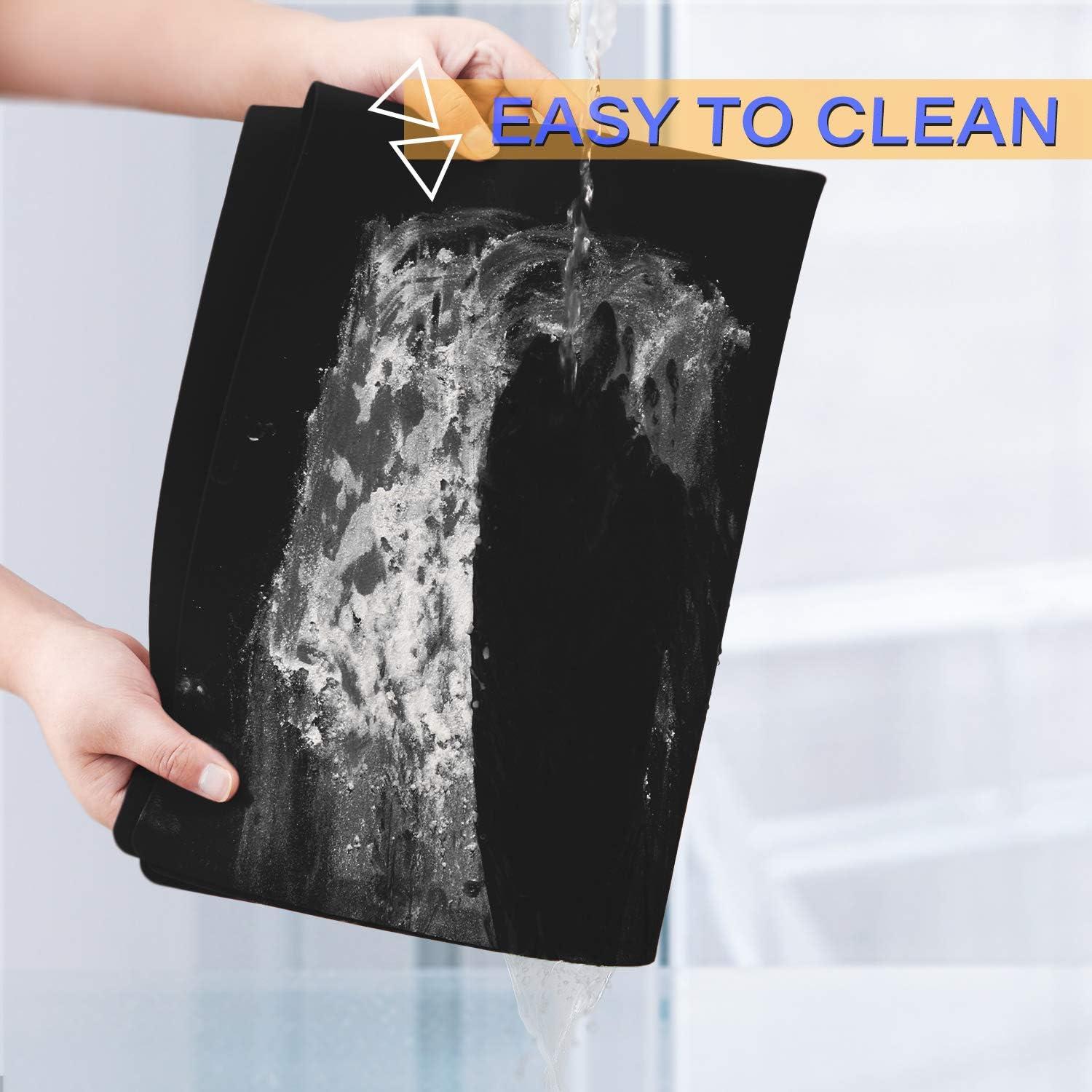 Alfombrilla de Silicona Negra Extra Grande Gartful 60x40 cm