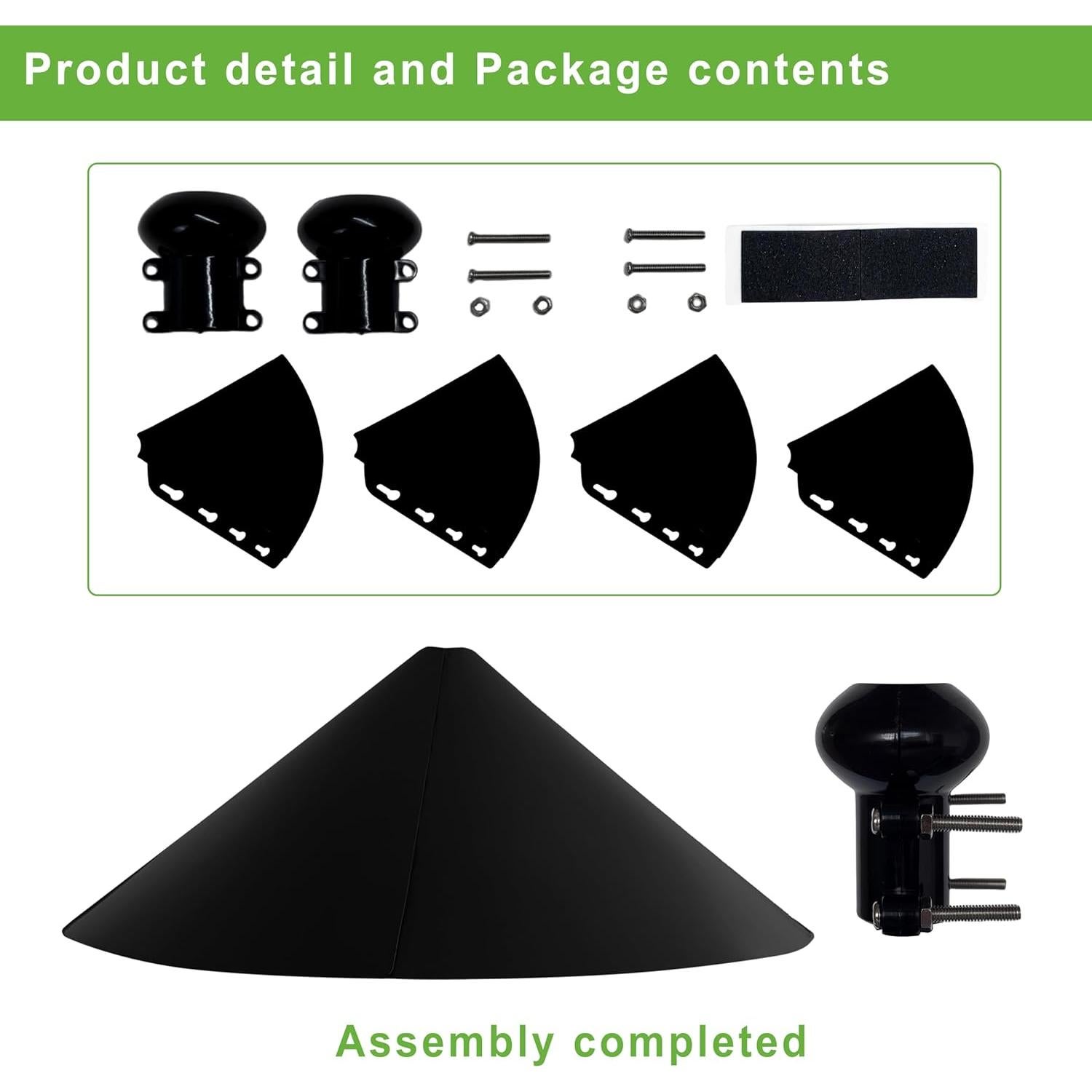 Baffle para Ardillas WUCYLKA 48cm Resistente a la Intemperie