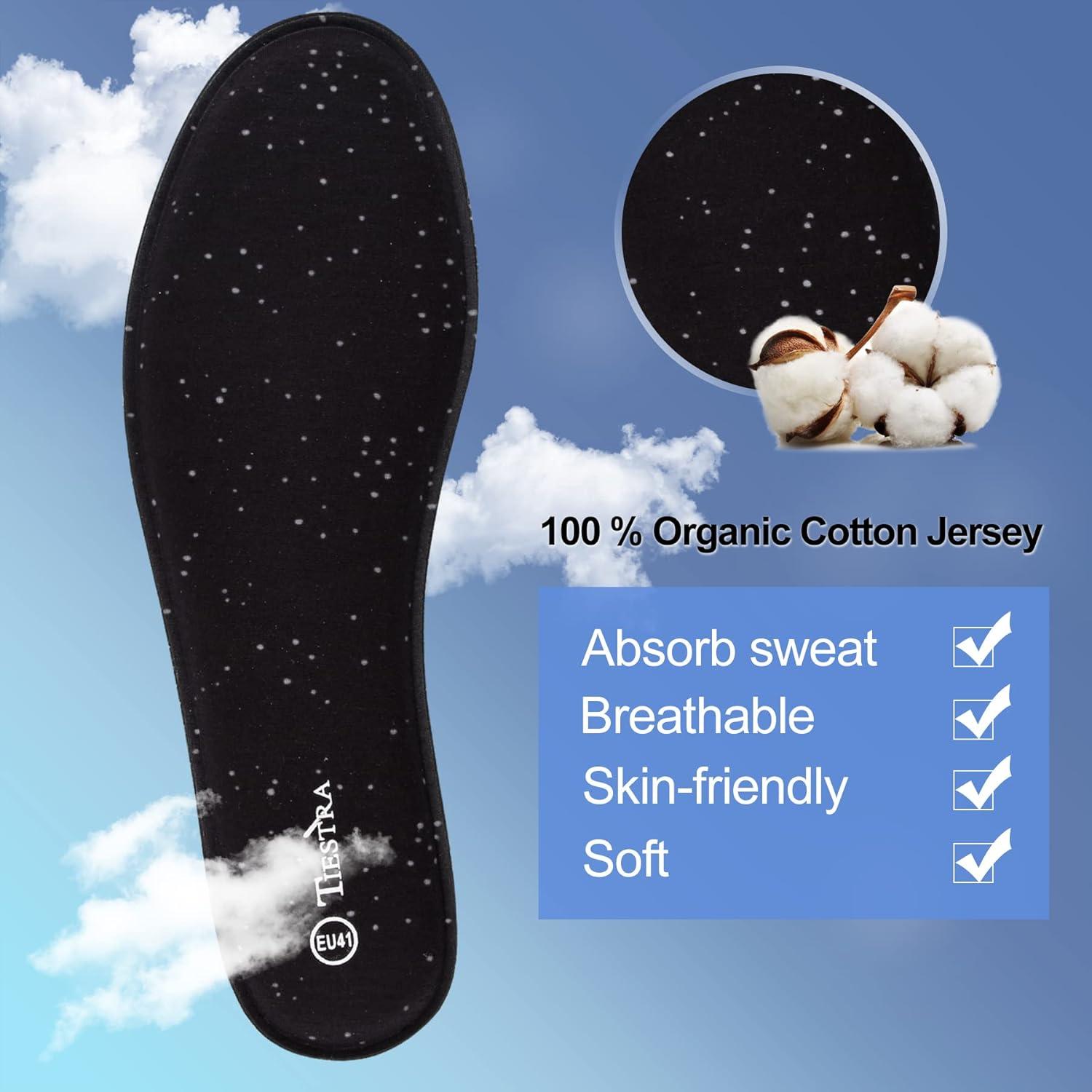 3 Pares de Plantillas de Espuma de Memoria TIESTRA para Mujeres