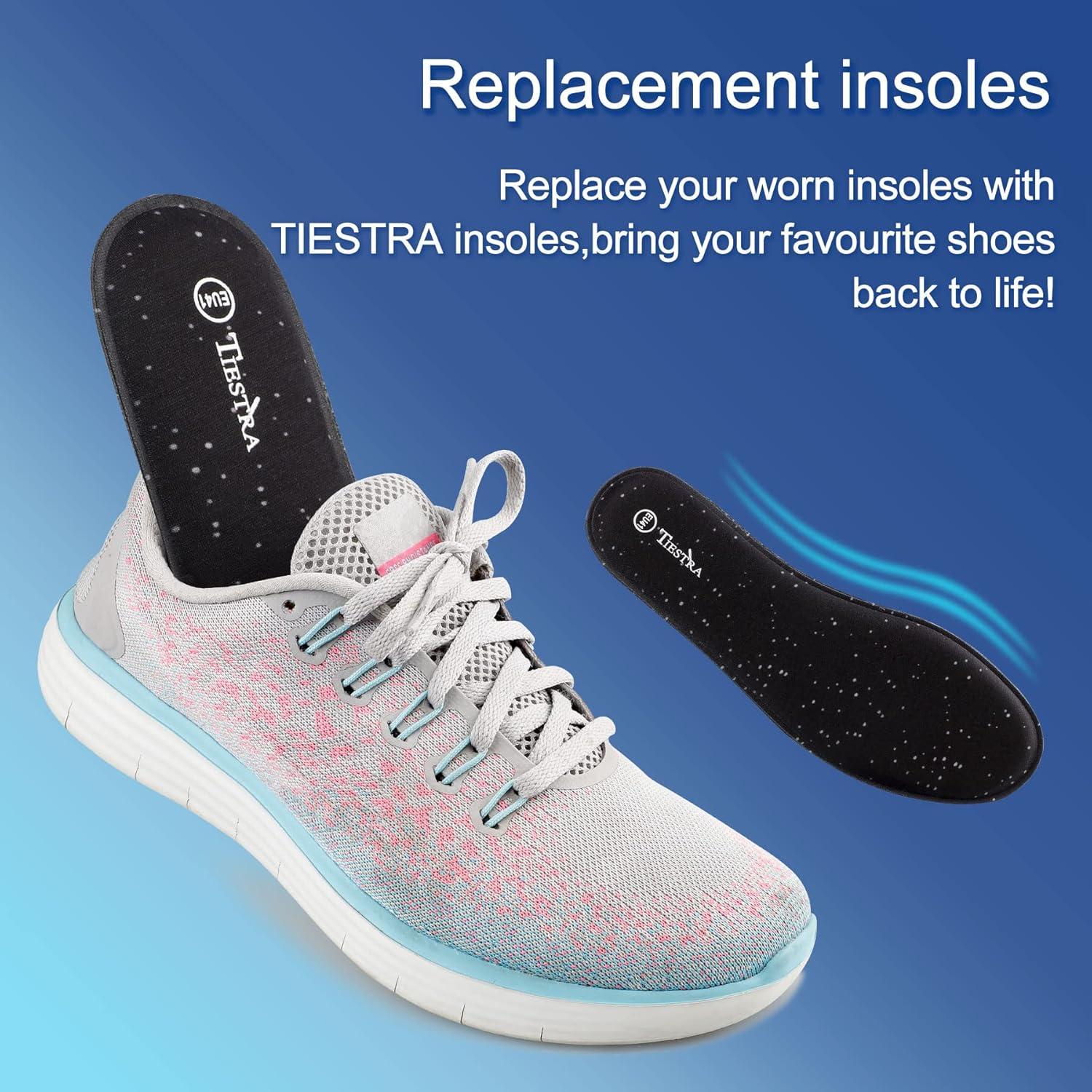 3 Pares de Plantillas de Espuma de Memoria TIESTRA para Mujeres