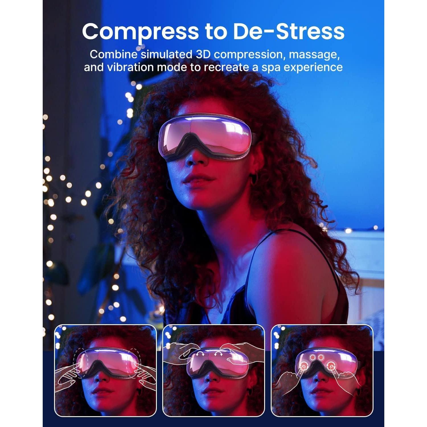 Masajeador de Ojos RENPHO EM001 con Calor y Bluetooth