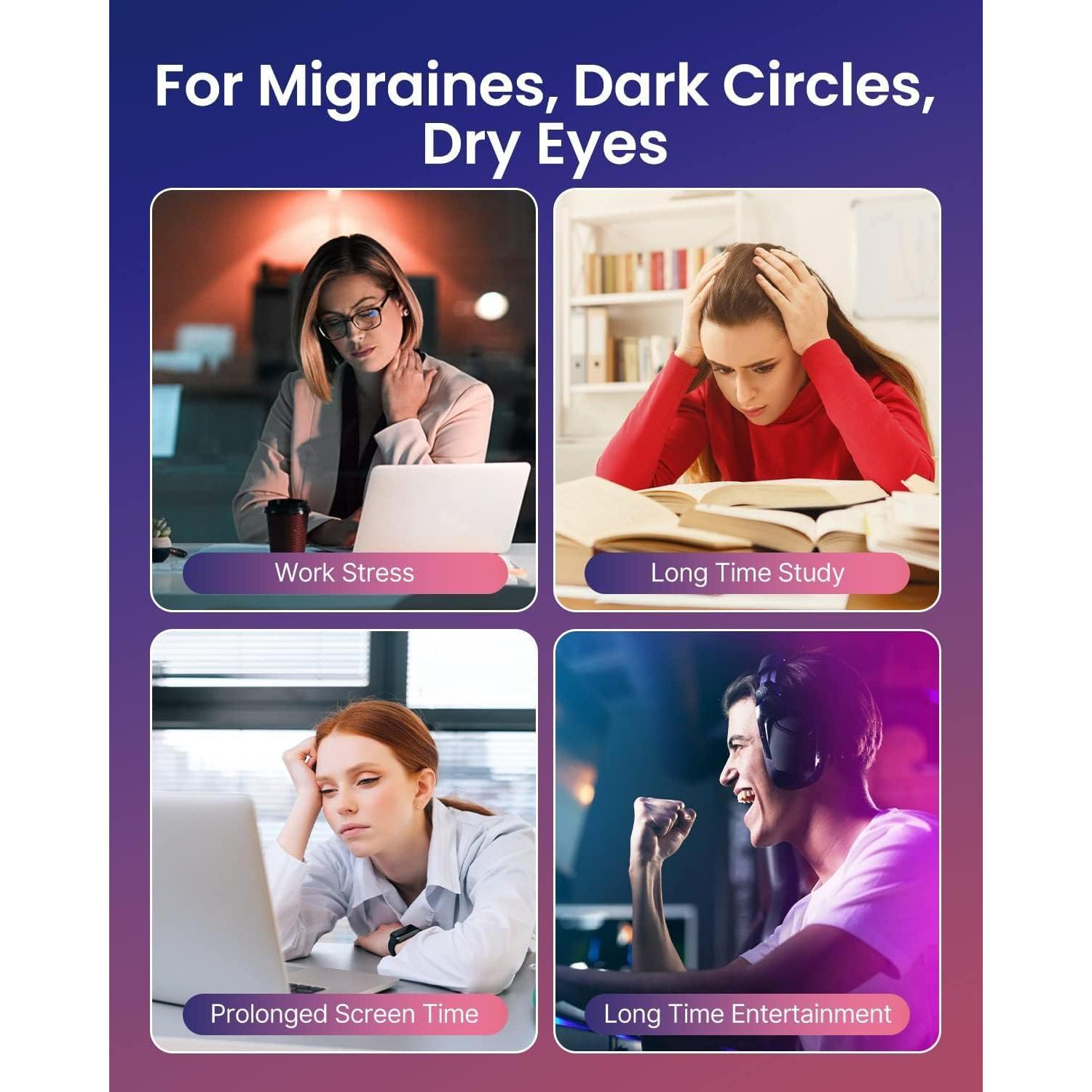 Masajeador de Ojos RENPHO EM001 con Calor y Bluetooth