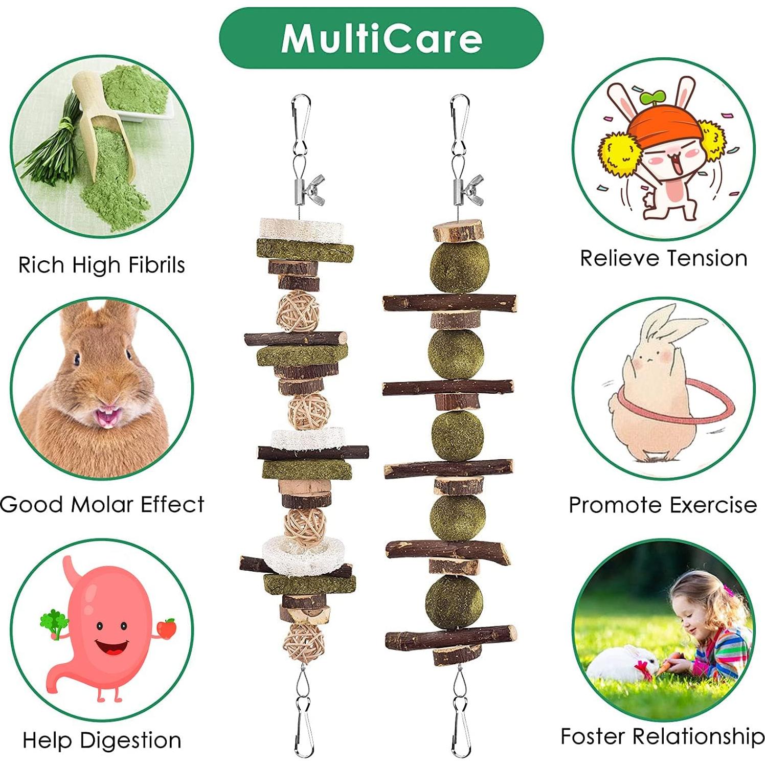 KATUMO Kit de Juguetes para Roedores 74 PCS - Masticación DIY