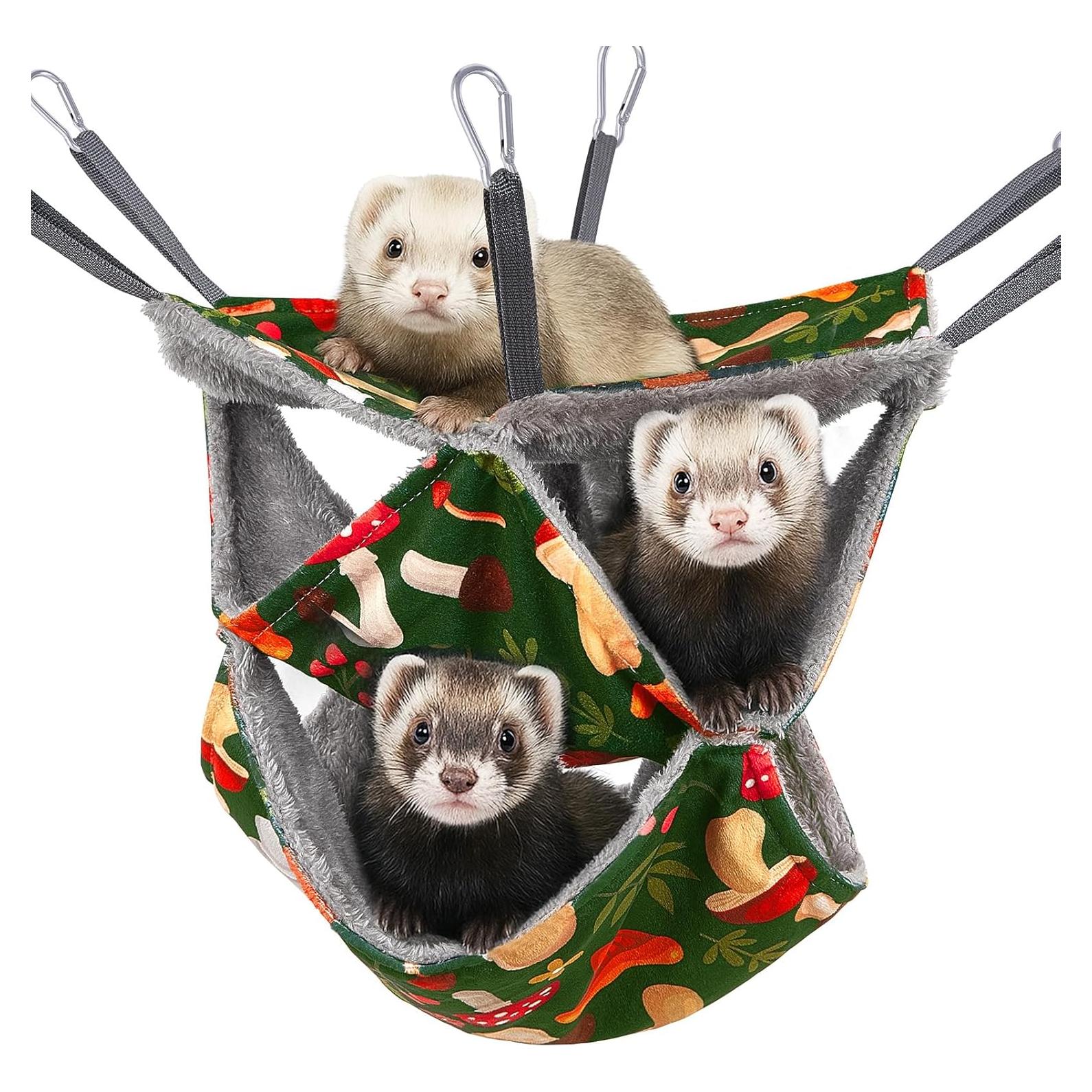 Hamaca para Hurones Glittme 3 Capas Suave y Lavable