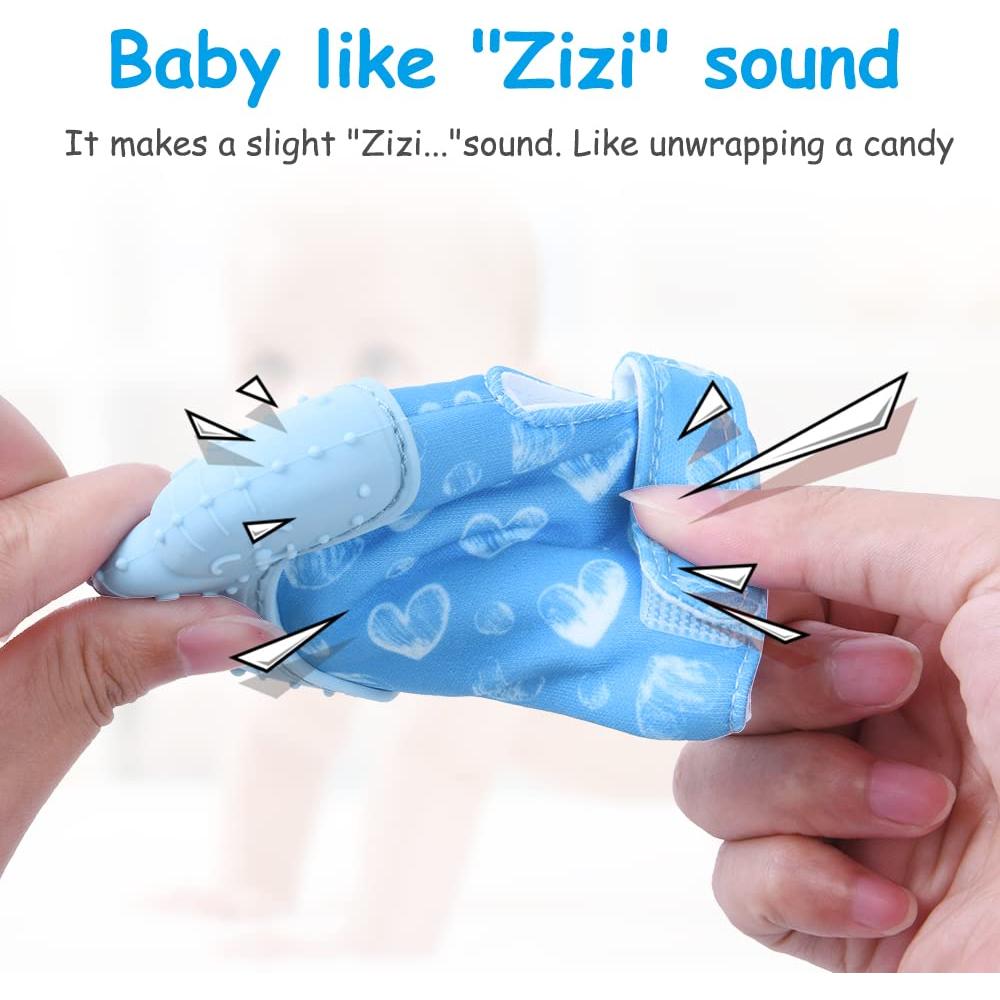 Mitones de Dentición Vicloon para Bebés - Silicona Segura 2Pcs