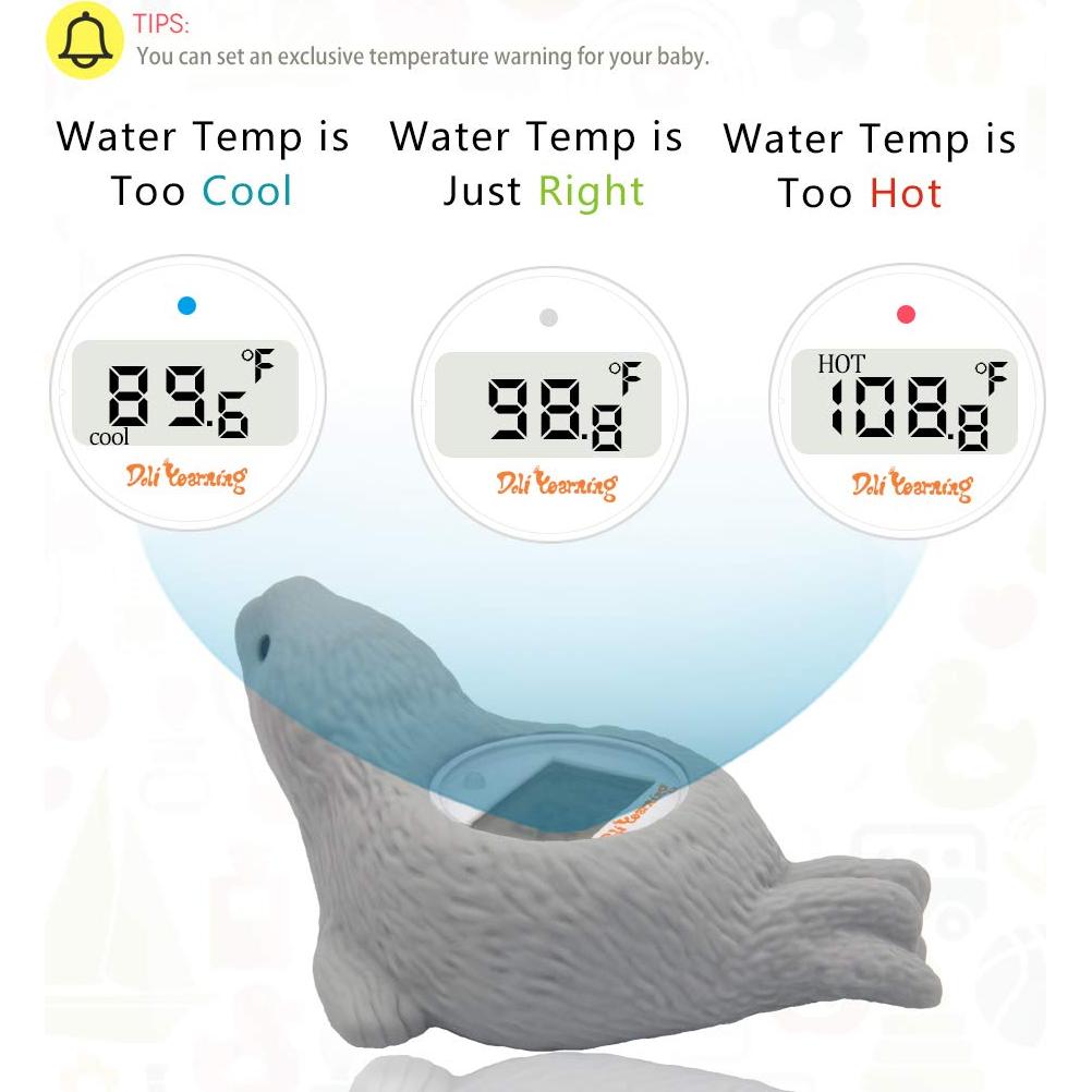 Termómetro Digital de Baño Doli Yearning LCD Seguro para Bebés
