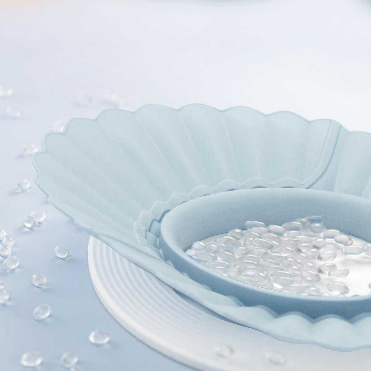 Gorro de Ducha para Bebé Azul Silicona Ajustable 38-60 cm