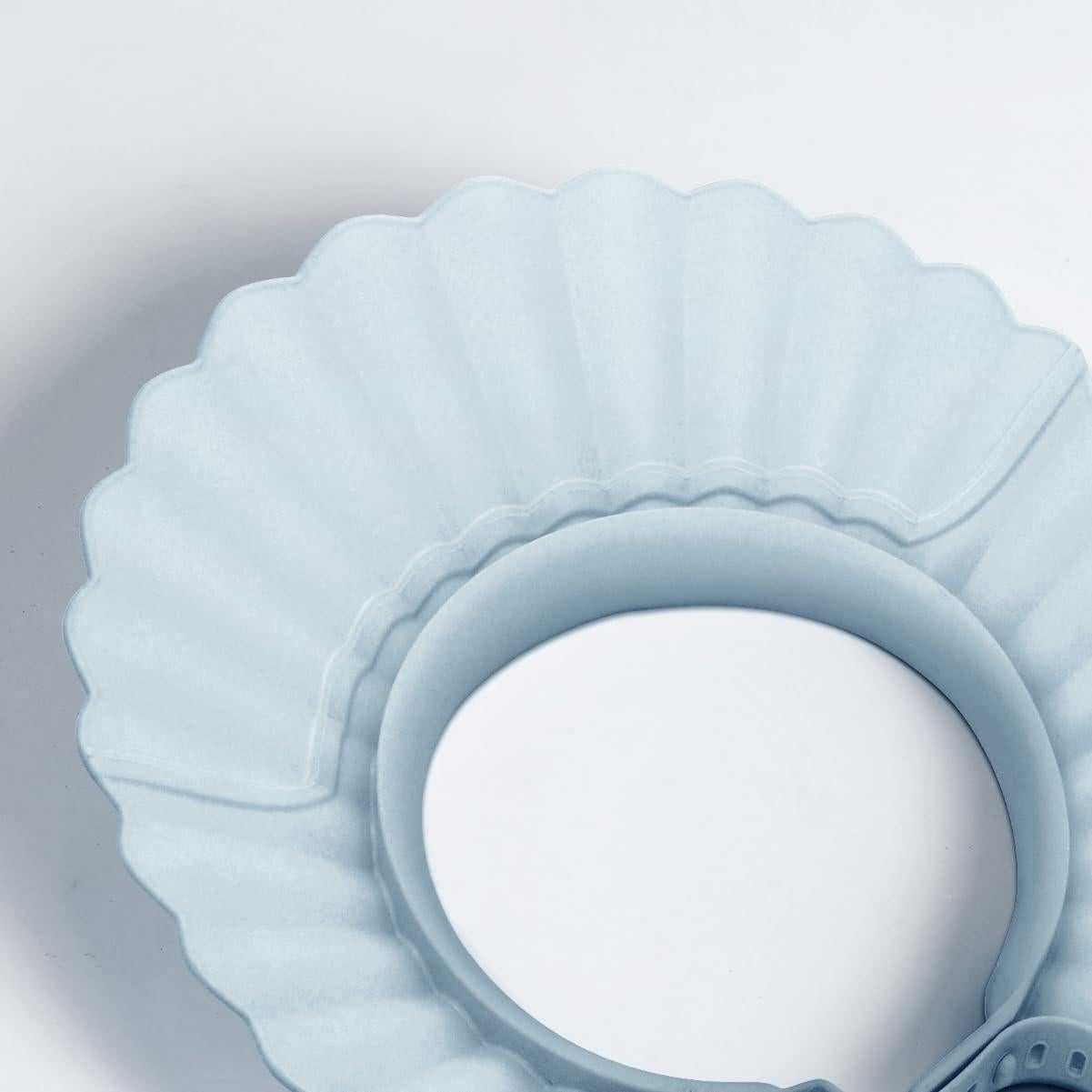 Gorro de Ducha para Bebé Azul Silicona Ajustable 38-60 cm