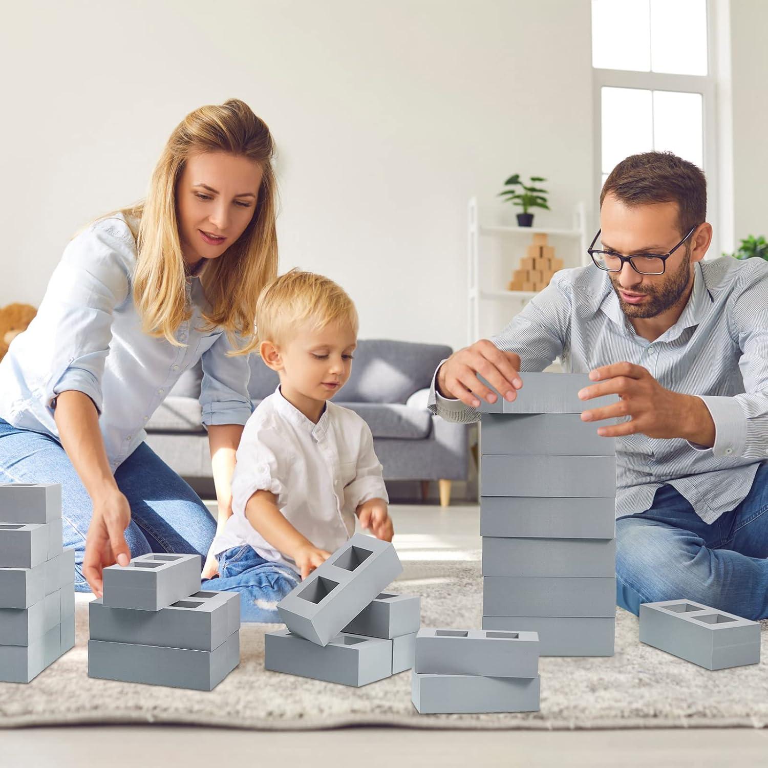 Bloques de Espuma EVA Zhanmai 50 Piezas 20x10x6 cm Grises